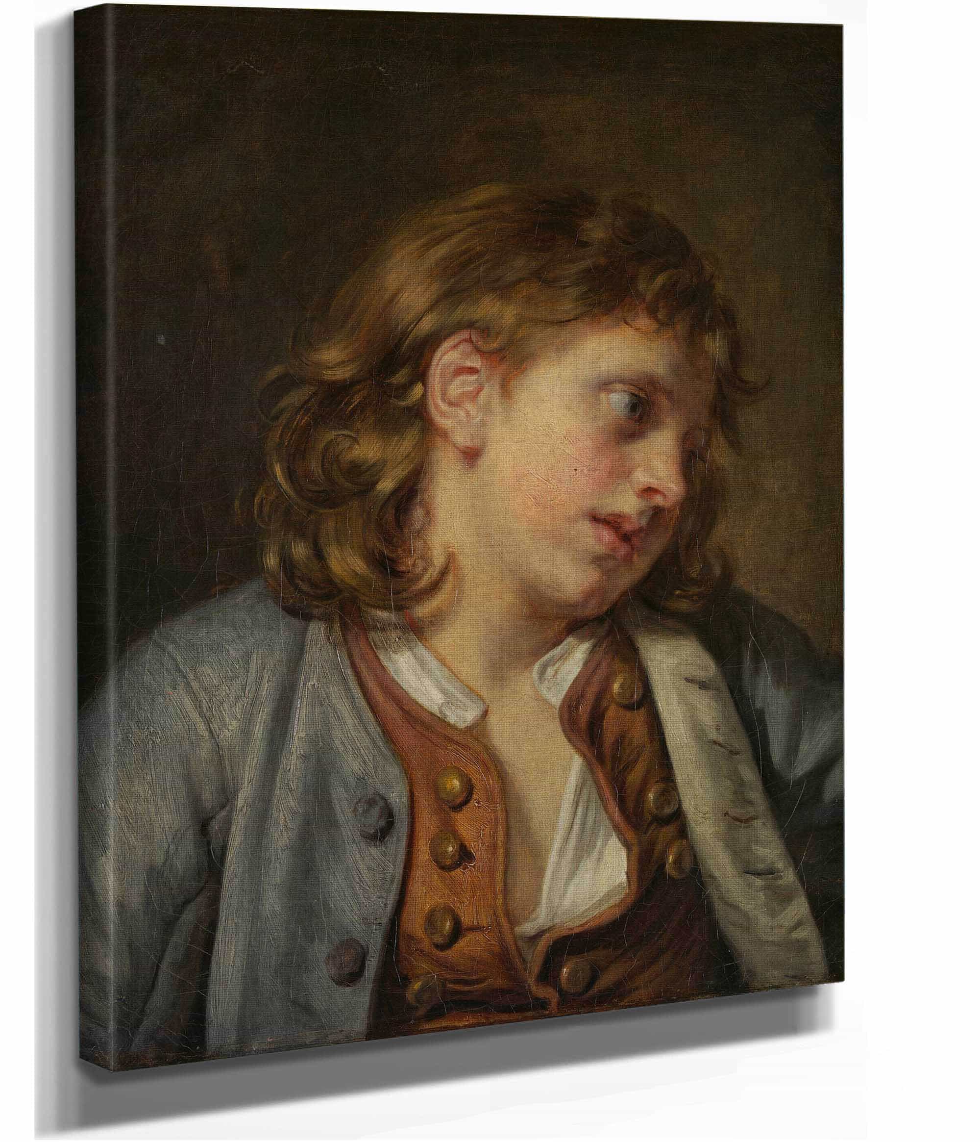 Head Of A Young Boy by Jean Baptiste Greuze - Image 4