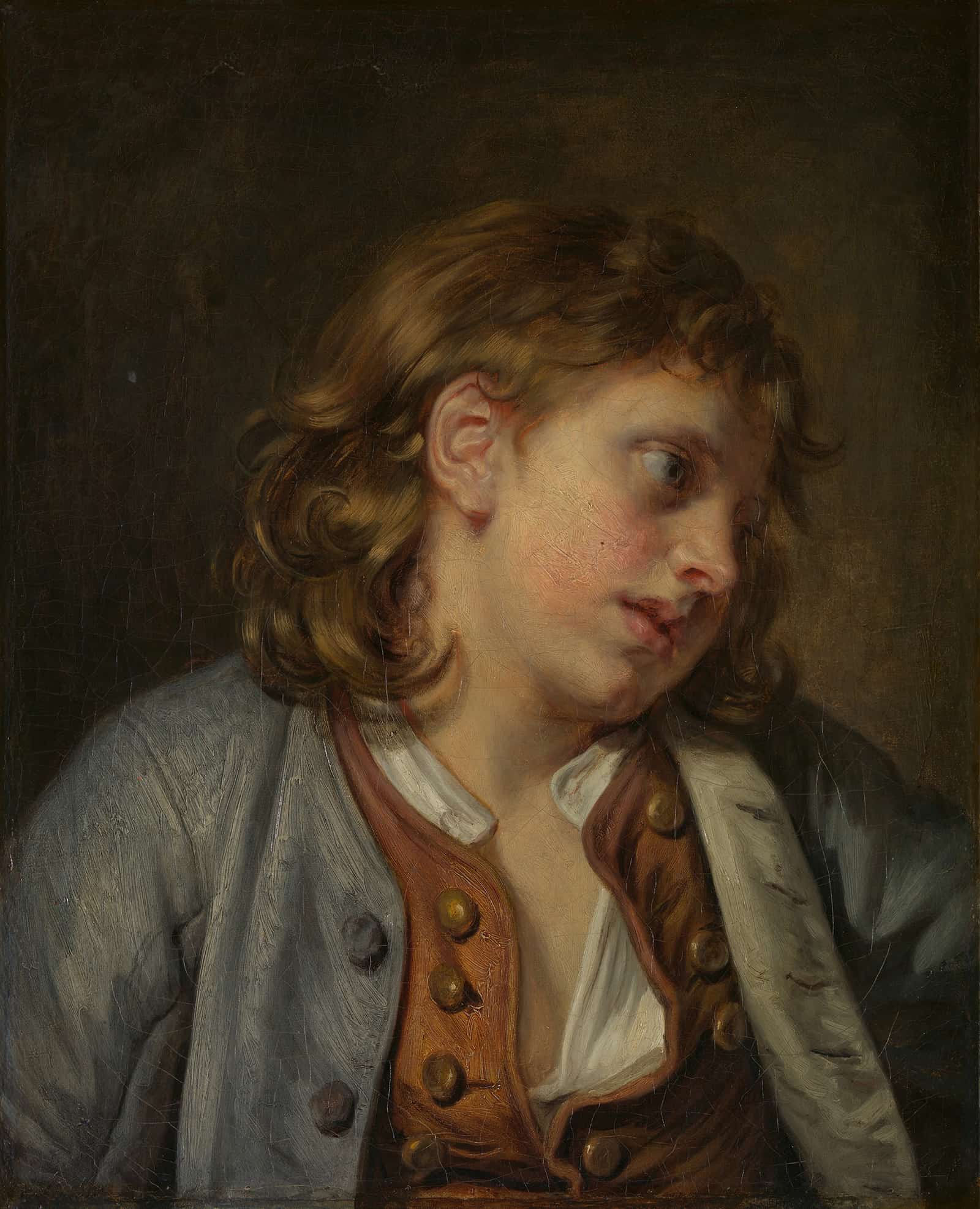 Head Of A Young Boy by Jean Baptiste Greuze - Image 5