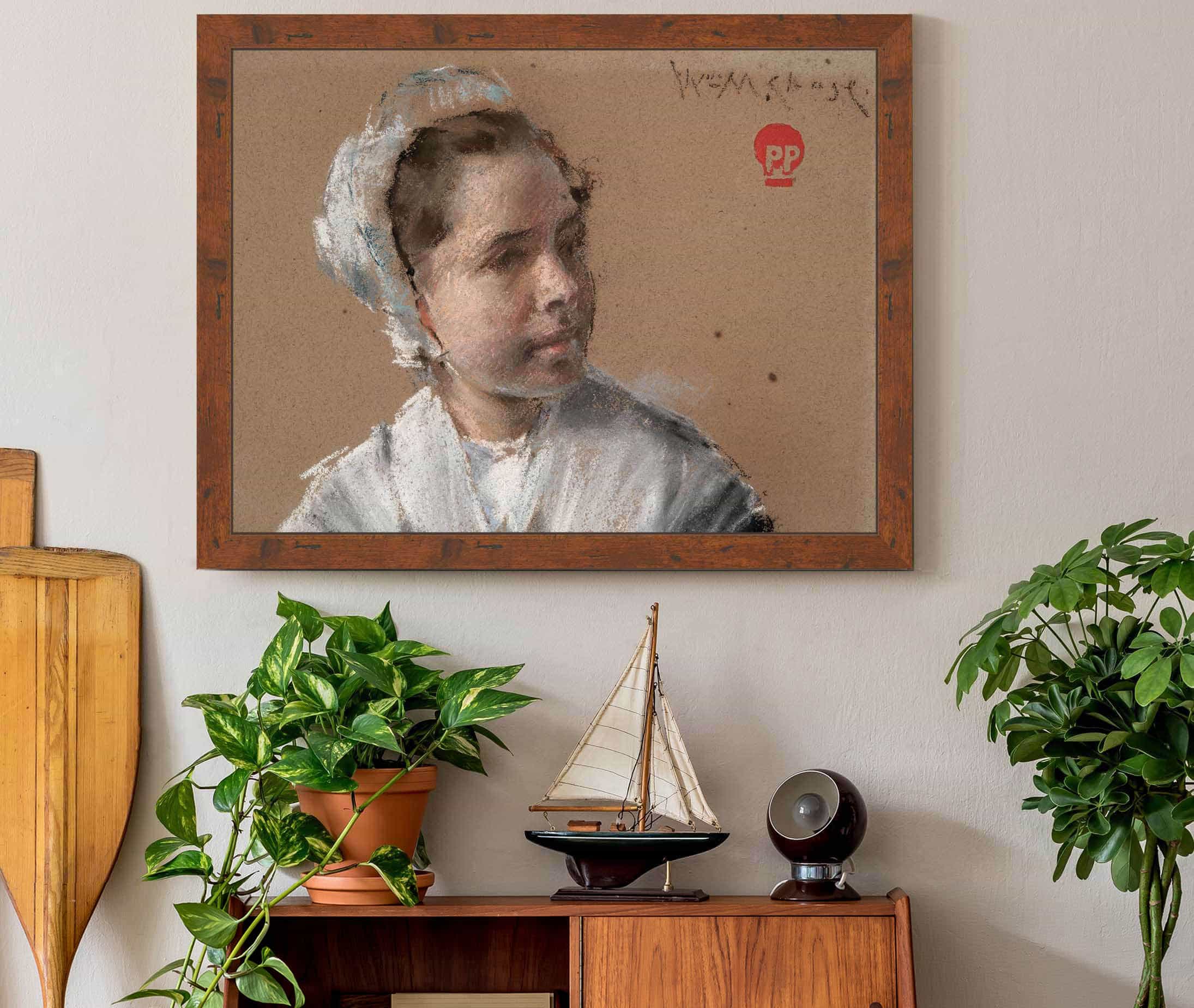 Head Of A Young Girl by William Merritt Chase - Image 3
