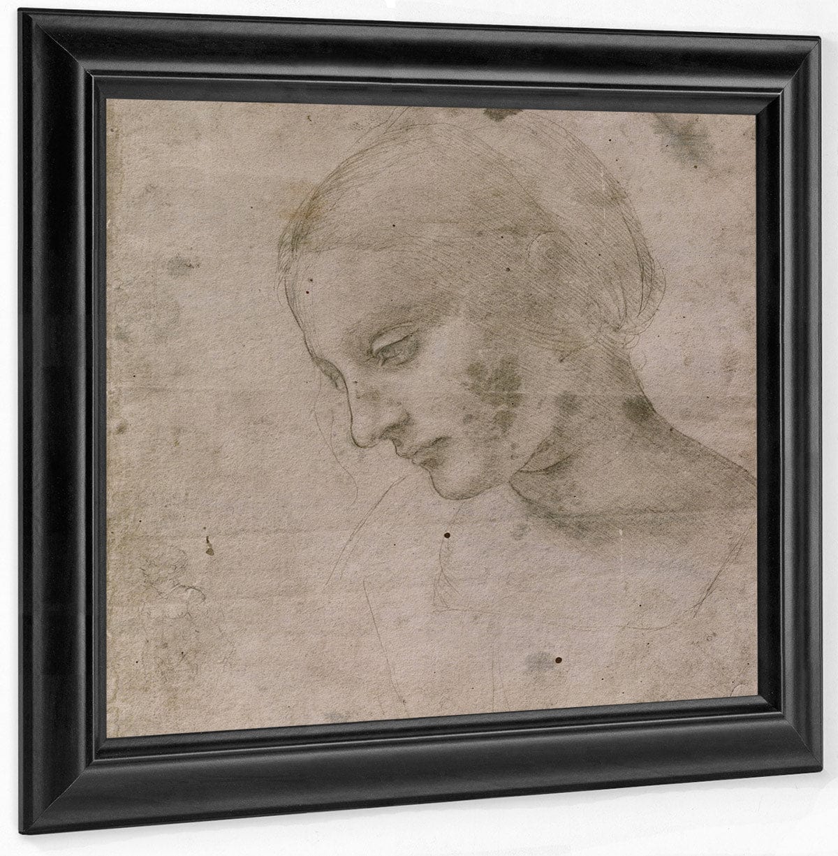 Head Of A Young Woman Or Head Of The Virgin By Leonardo Da Vinci - Image 6