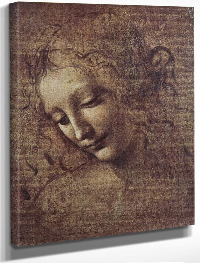 Head Of A Young Woman With Tousled Hair Or Leda By Leonardo Da Vinci