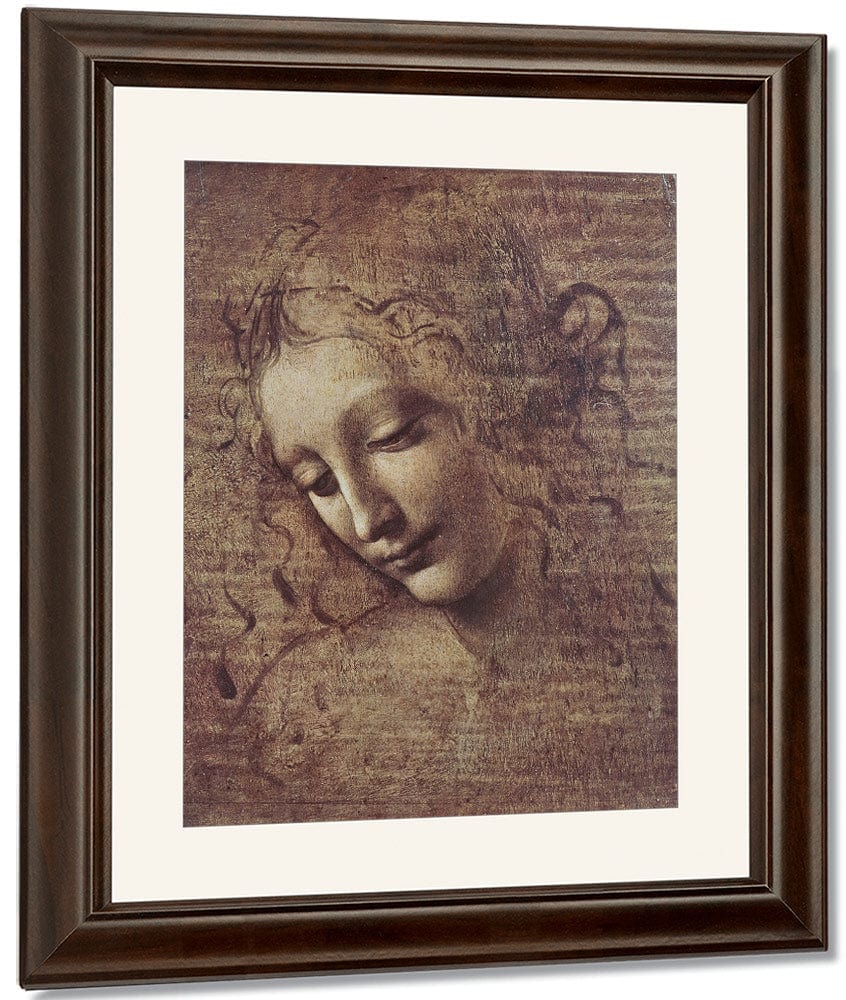Head Of A Young Woman With Tousled Hair Or Leda By Leonardo Da Vinci - Image 4