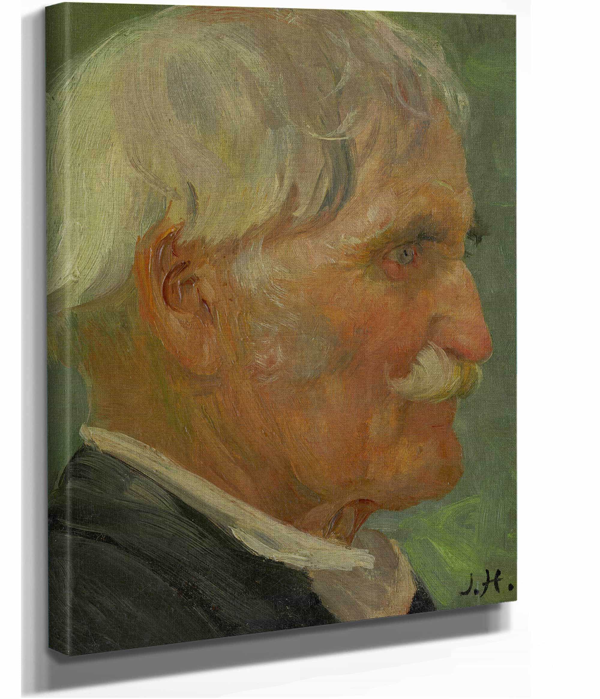 Head Of An Old Man   by Jozef Hanula - Image 2