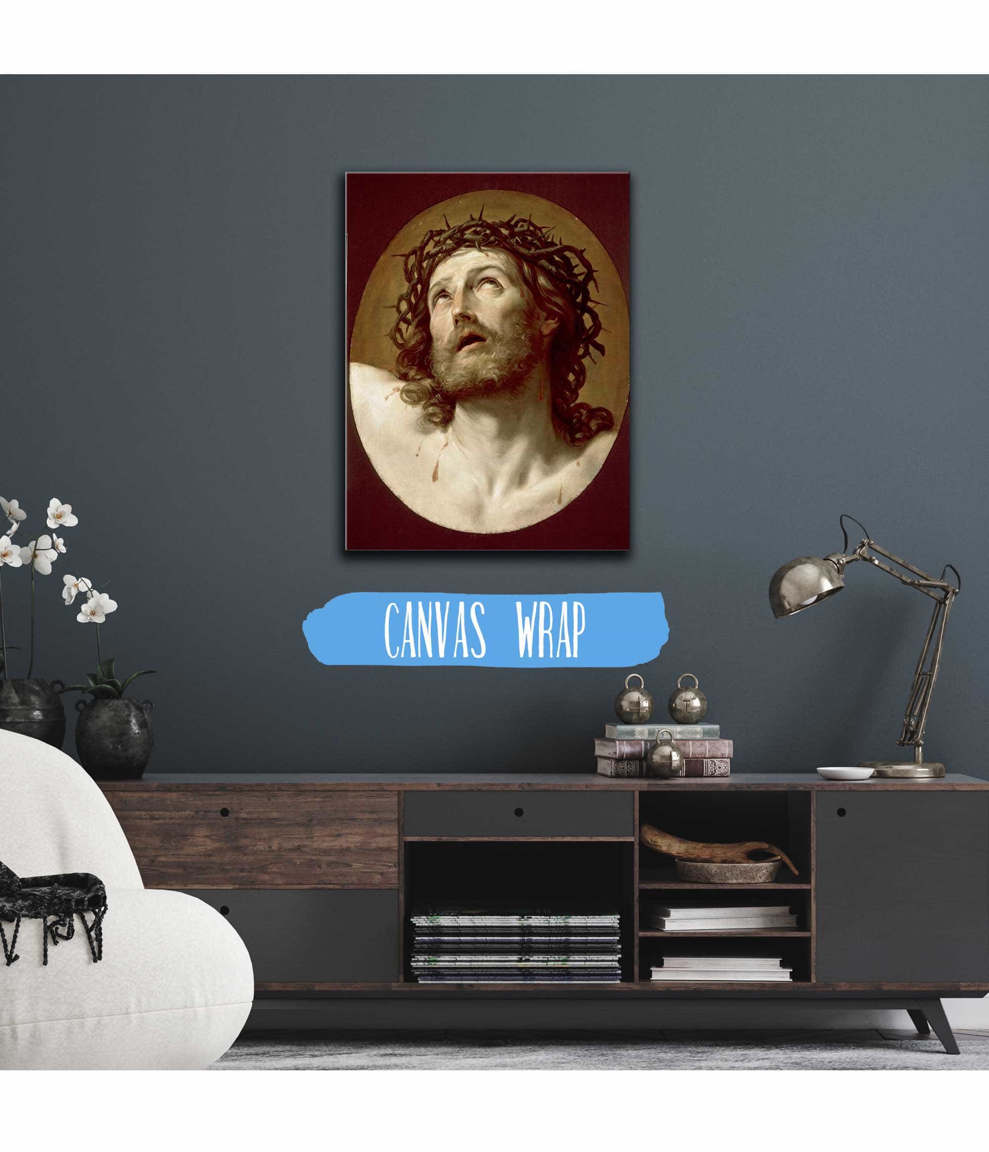 Head Of Christ Crowned With Thorns Early S by Guido Reni - Image 3
