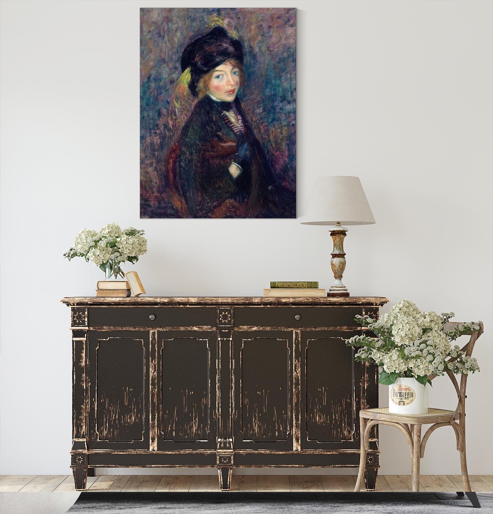 Head Of Girl Feather In Turban by William James Glackens - Image 4