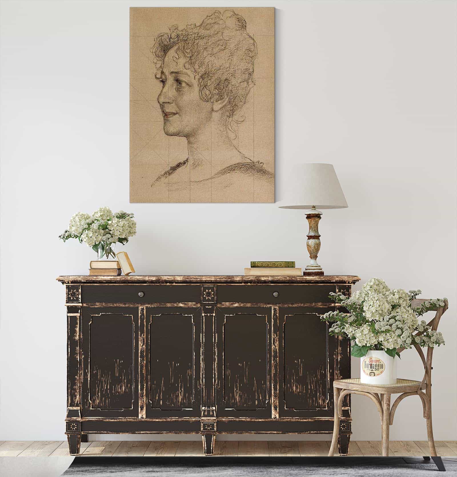 Head Study Mrs Signe Thiel by Carl Larsson - Image 4