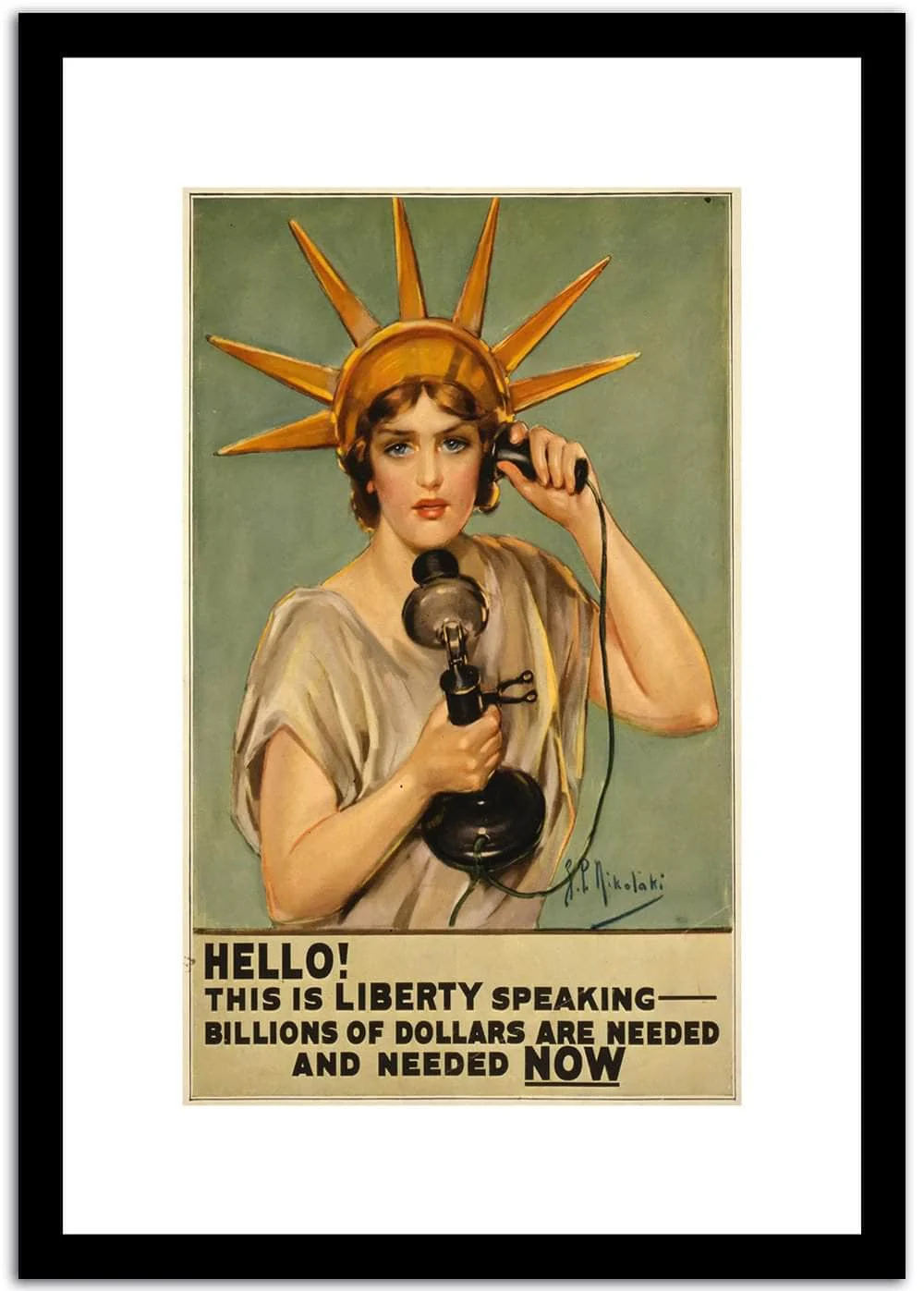 Hello Vintage Poster