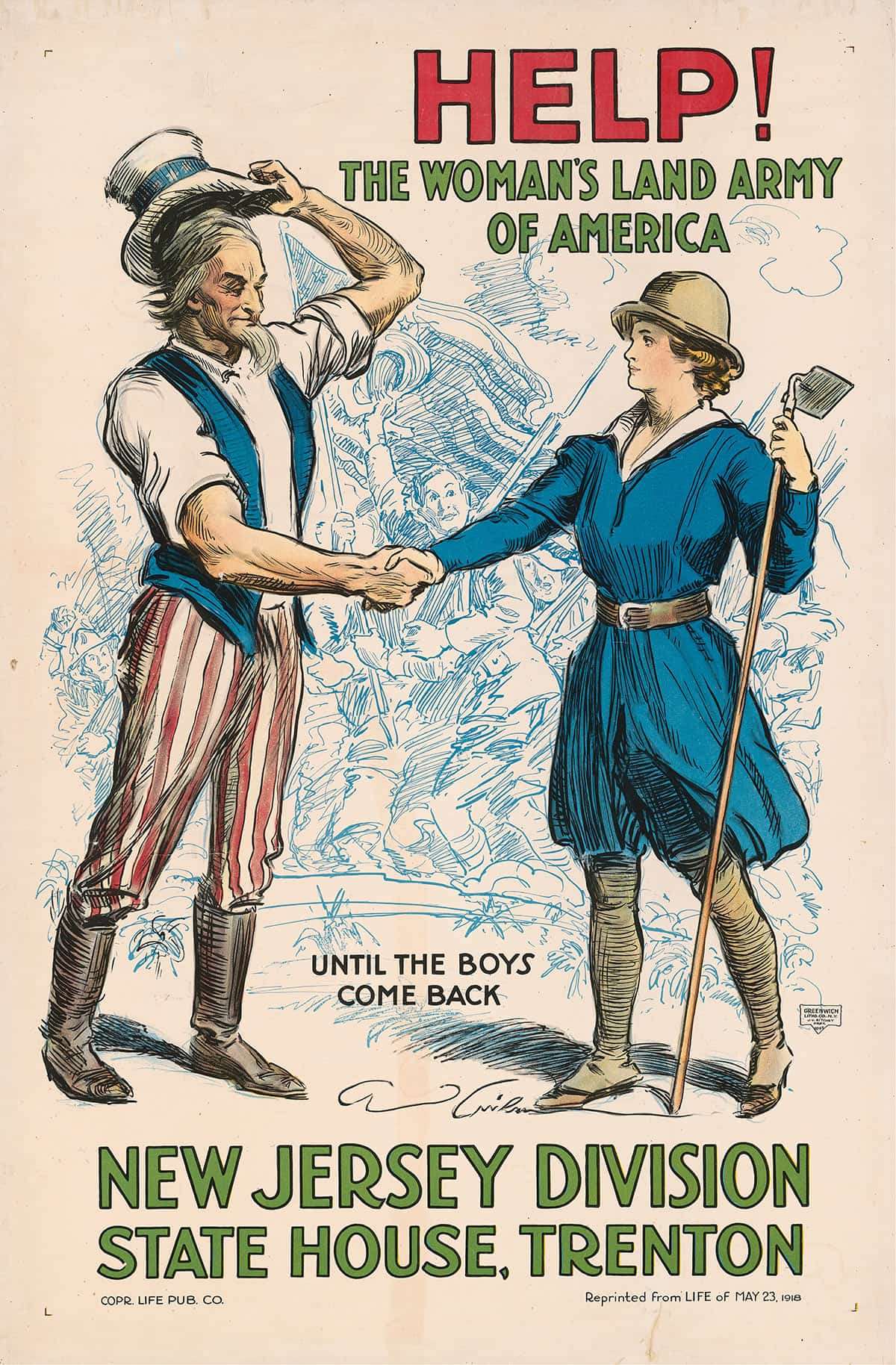 Help The Womans Land Army Of America by Charles Dana Gibson - Image 3