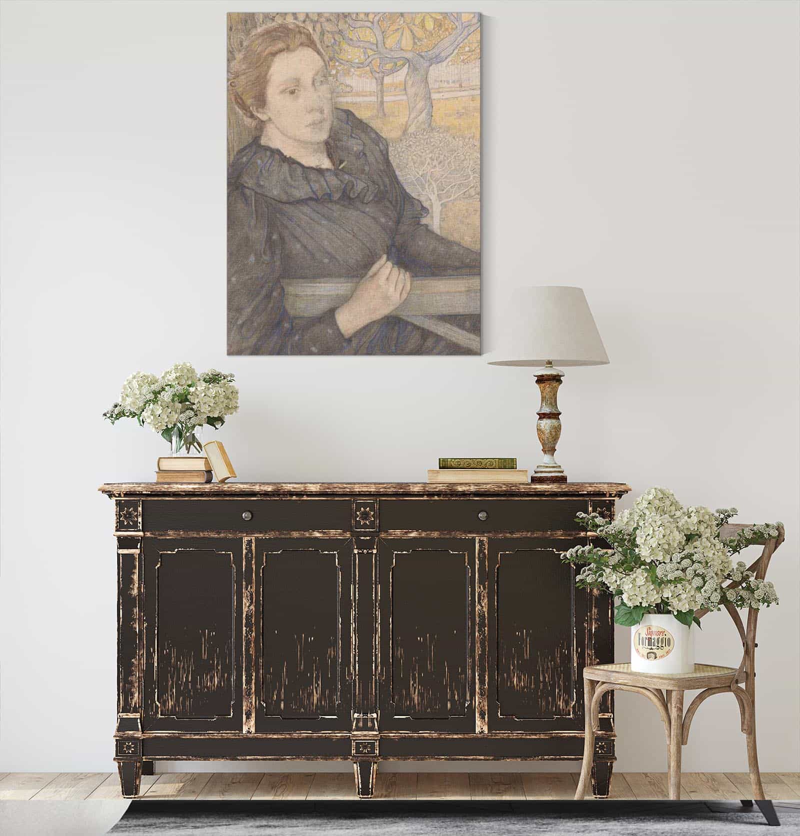 Henriette Van Der Schalk In Een Tuin Te Noordwijk by Richard Nicolaus Roland Holst - Image 4