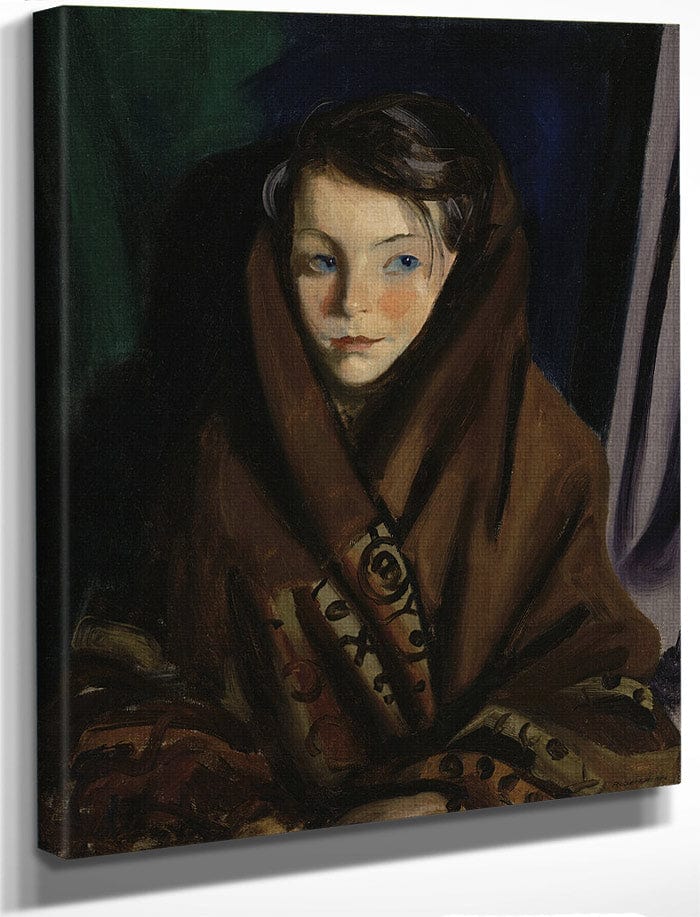 Her Sunday Shawl By Robert Henri