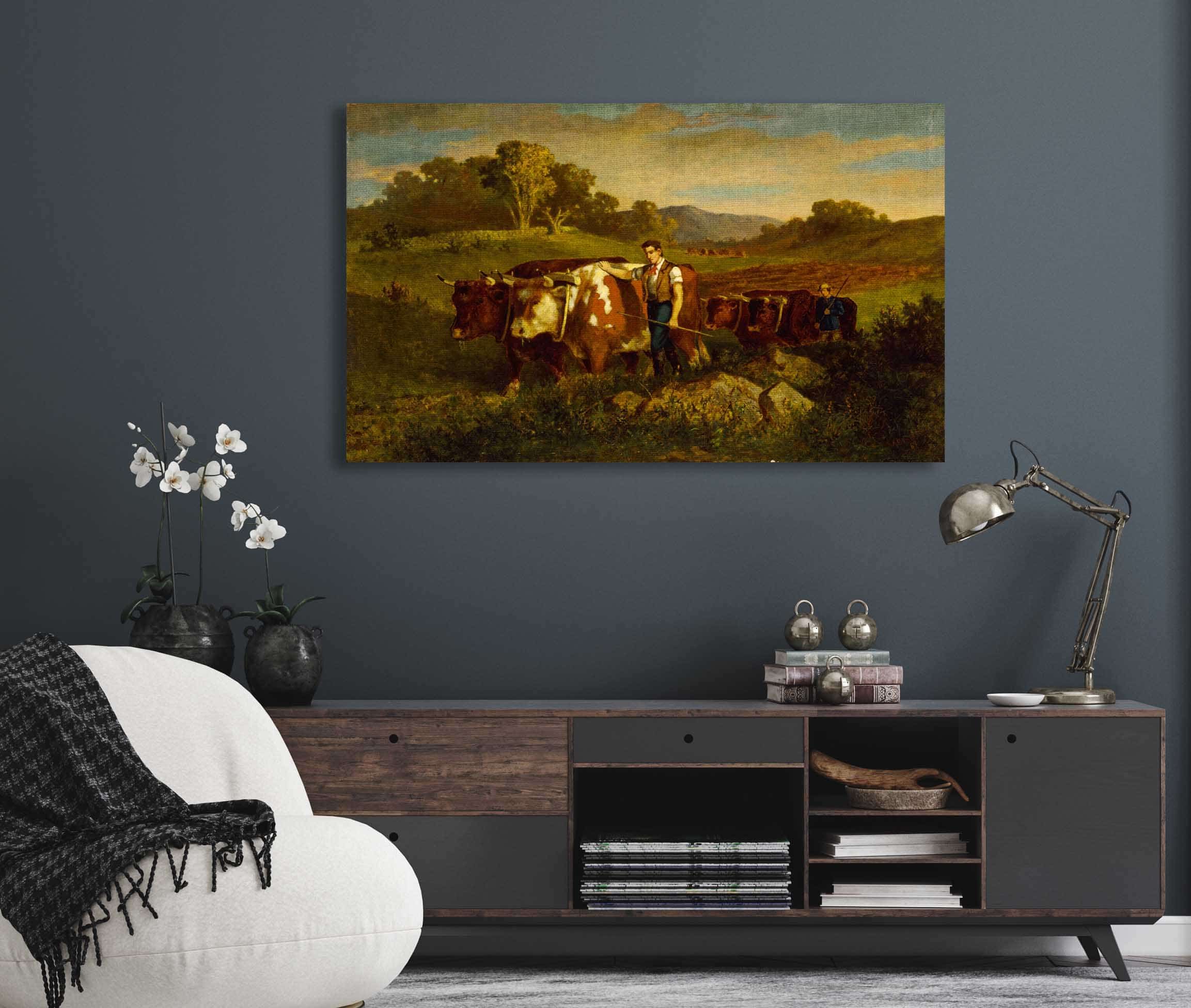 Herdsmen With Cows by Edward Mitchell Bannister - Image 5