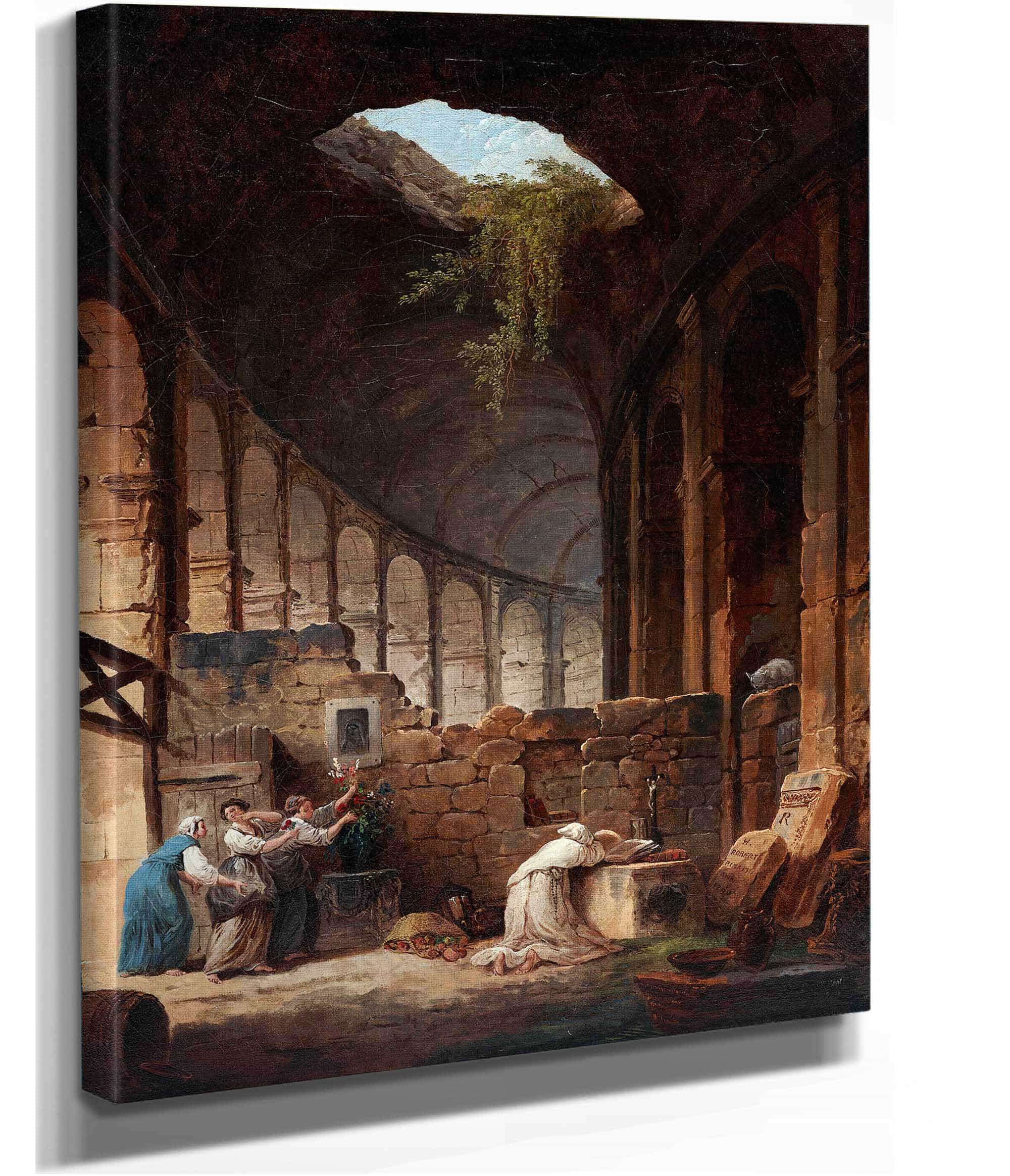 Hermit In The Colosseum by Hubert Robert - Image 2