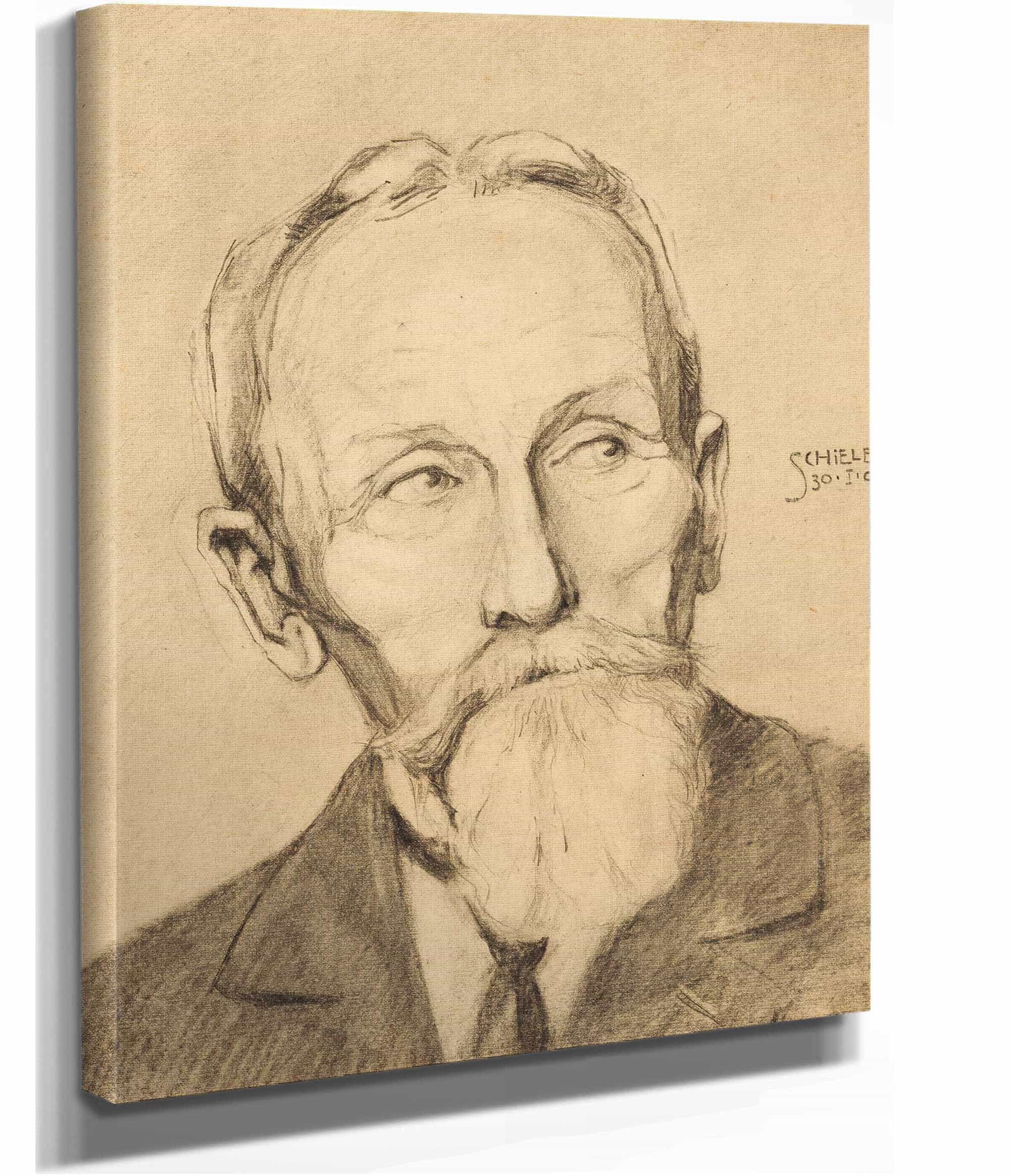 Herrenportrat Mit Vollbart by Egon Schiele - Image 2
