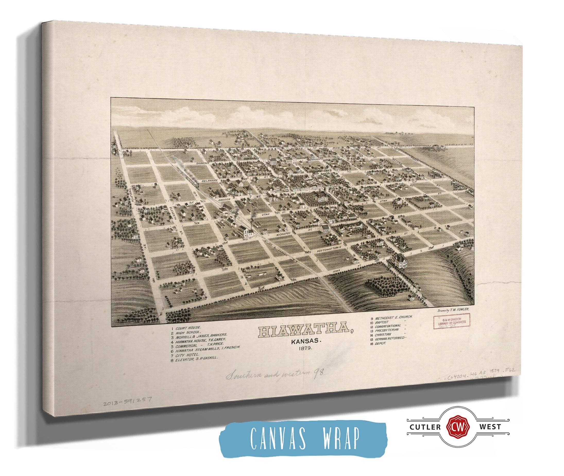 Hiawatha Kansas 1879 State of Kansas