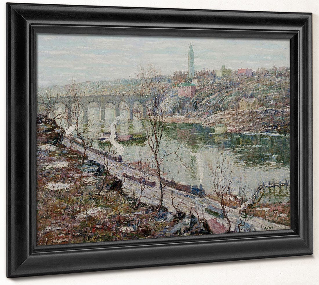High Bridge, Harlem River By Ernest Lawson - Image 6