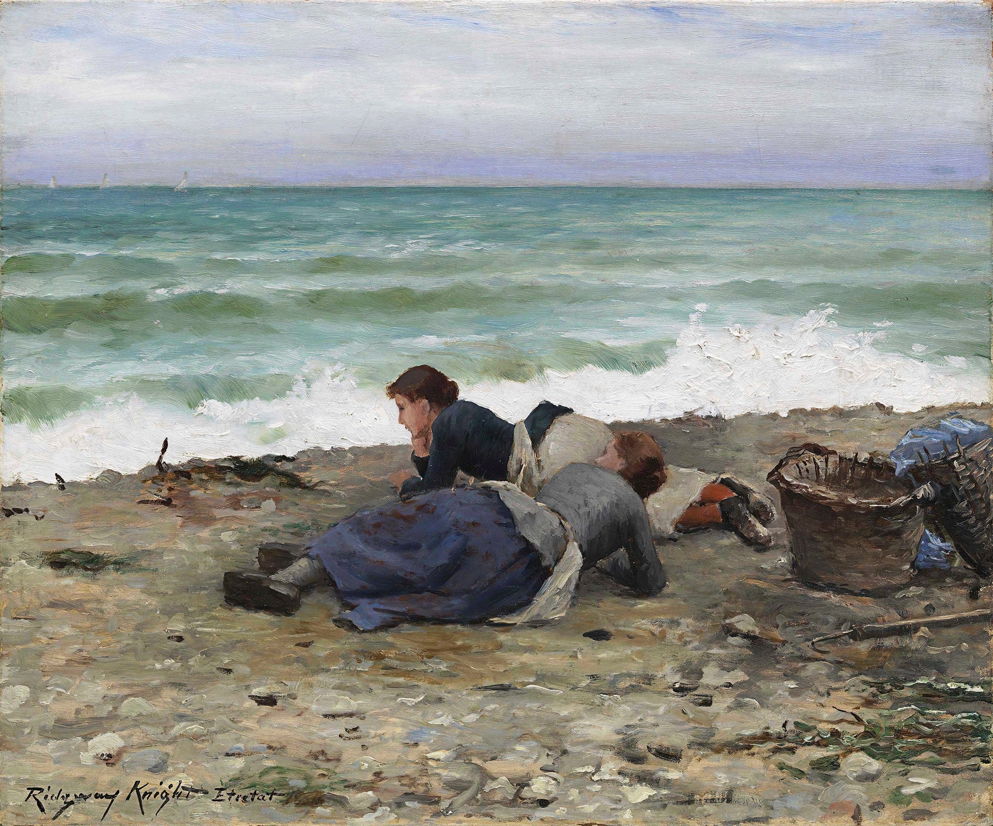 High Tide Etretat by Daniel Ridgway Knight