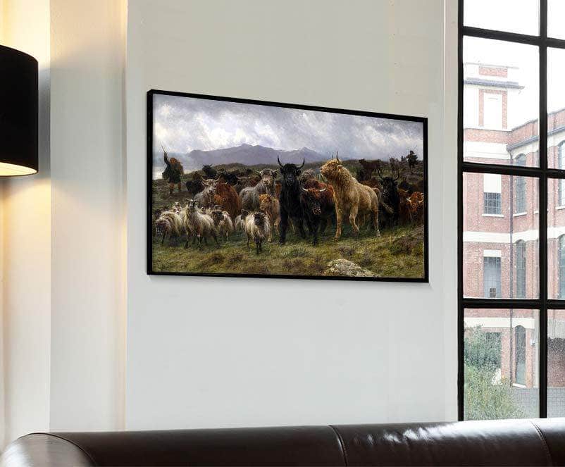 Highland Raid Painting Rosa Bonheur Canvas Art - Image 4