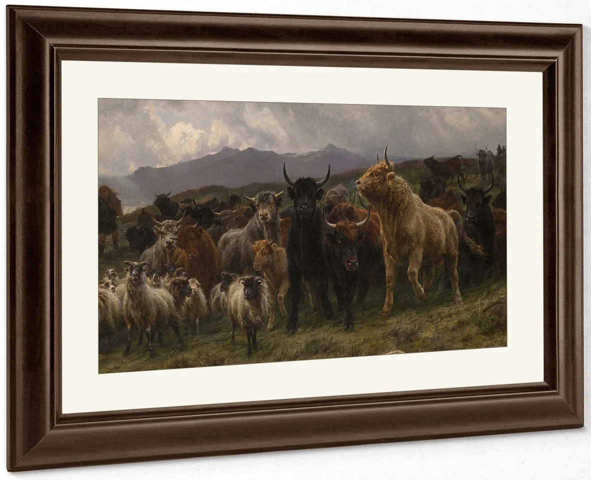 Highland Raid By Rosa Bonheur - Image 5