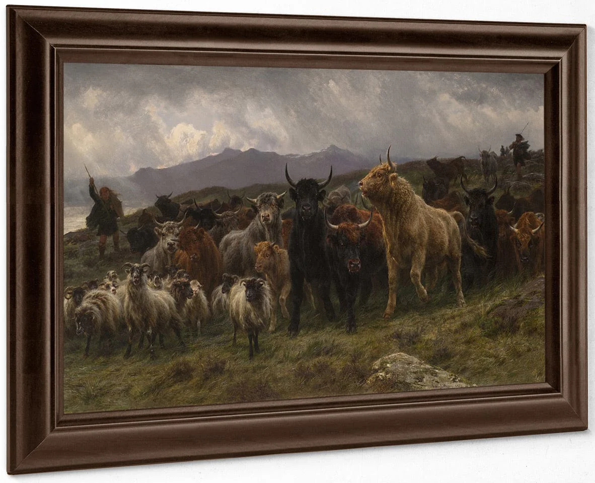 Highland Raid By Rosa Bonheur - Image 6