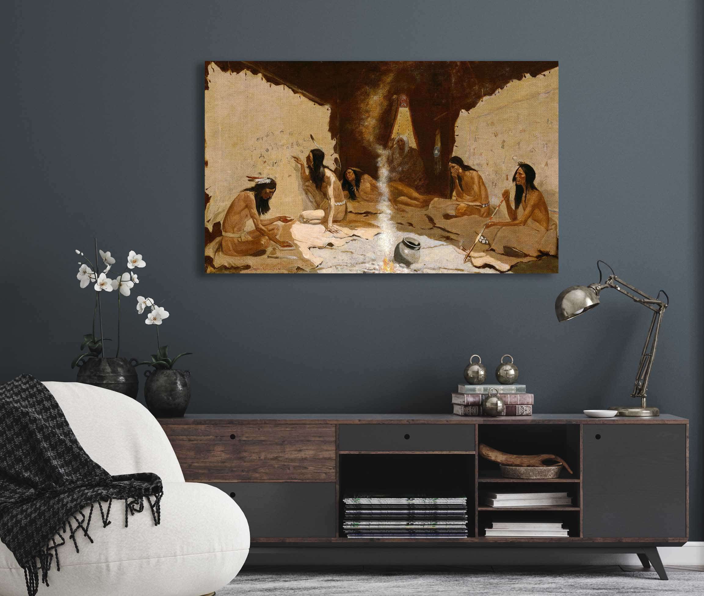 Historians Of The Tribe by Frederic Remington - Image 5