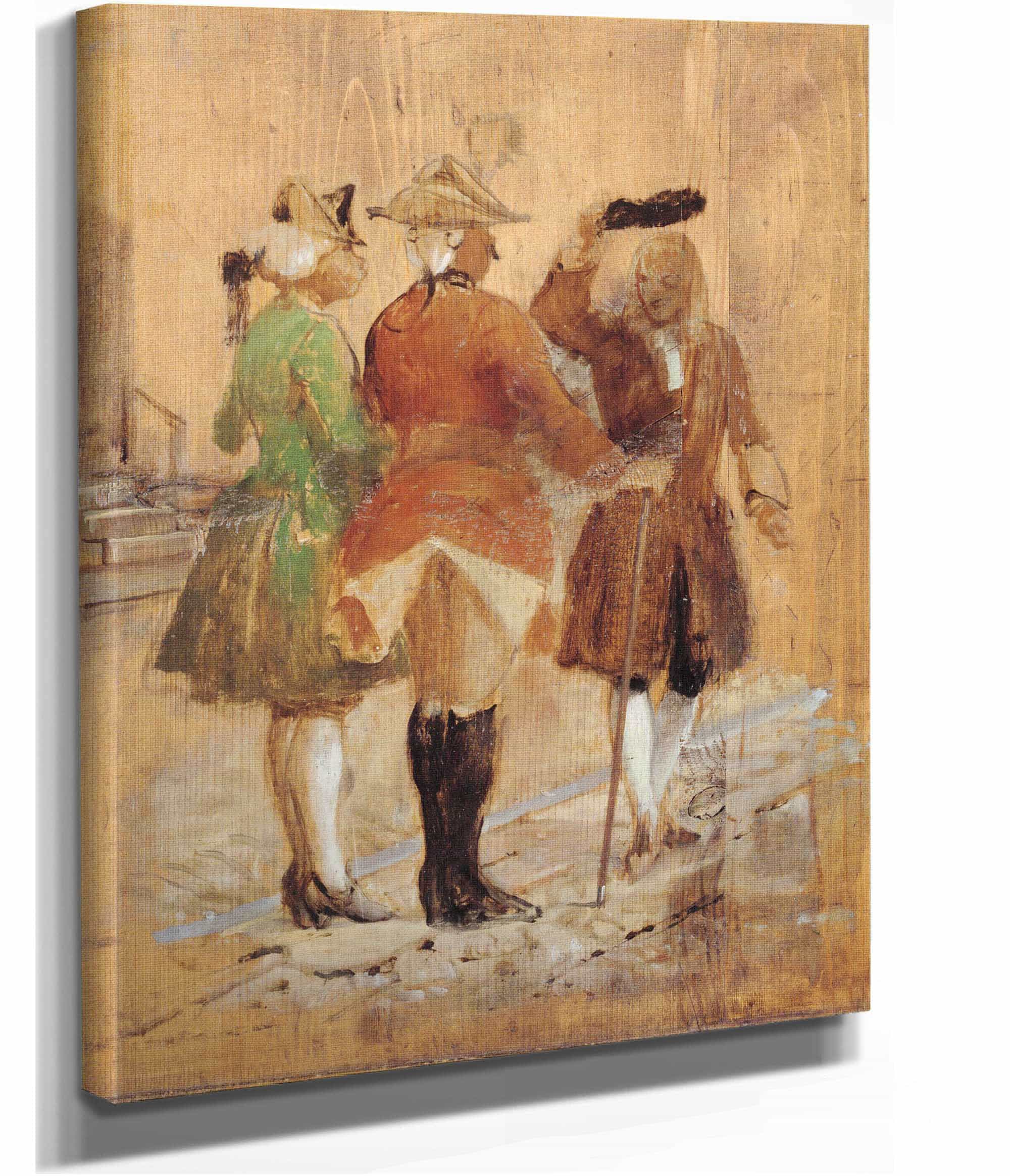 Holberg Gar Af Vejen For Jacob Von Thyboe Og Jean De France by Wilhelm Marstrand - Image 2