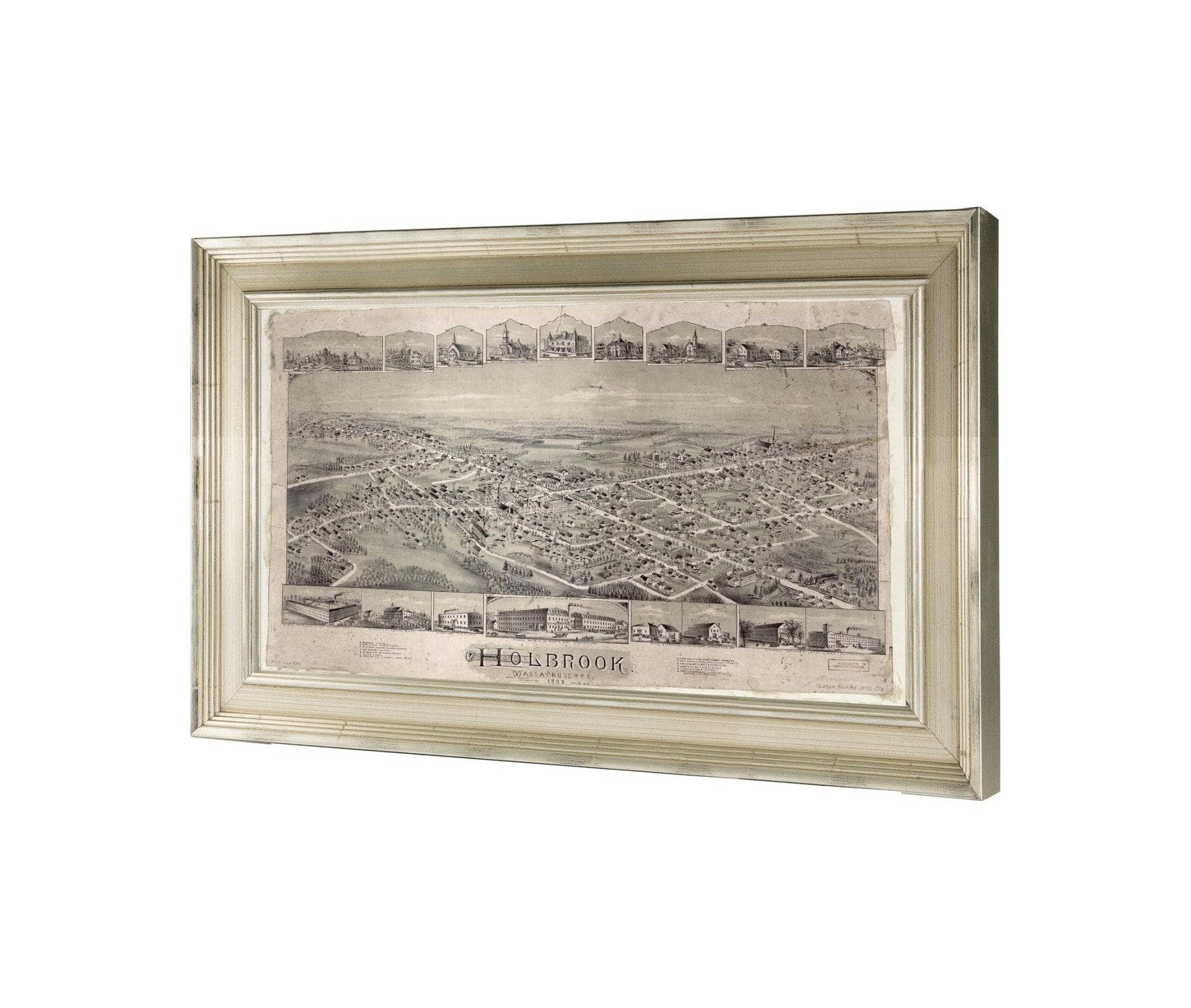 Holbrook Massachusetts 1892 Incorporated Feb 29 1872v State Of Massachusetts - Image 3