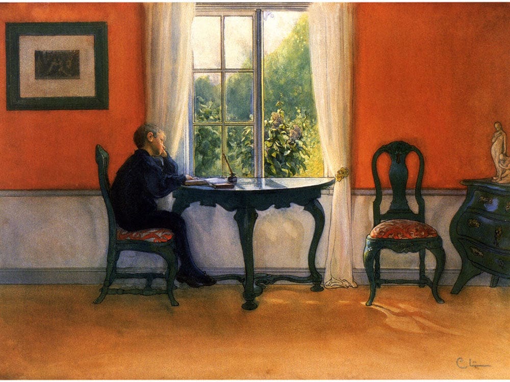 Holiday Reading By Carl Larsson - Image 7