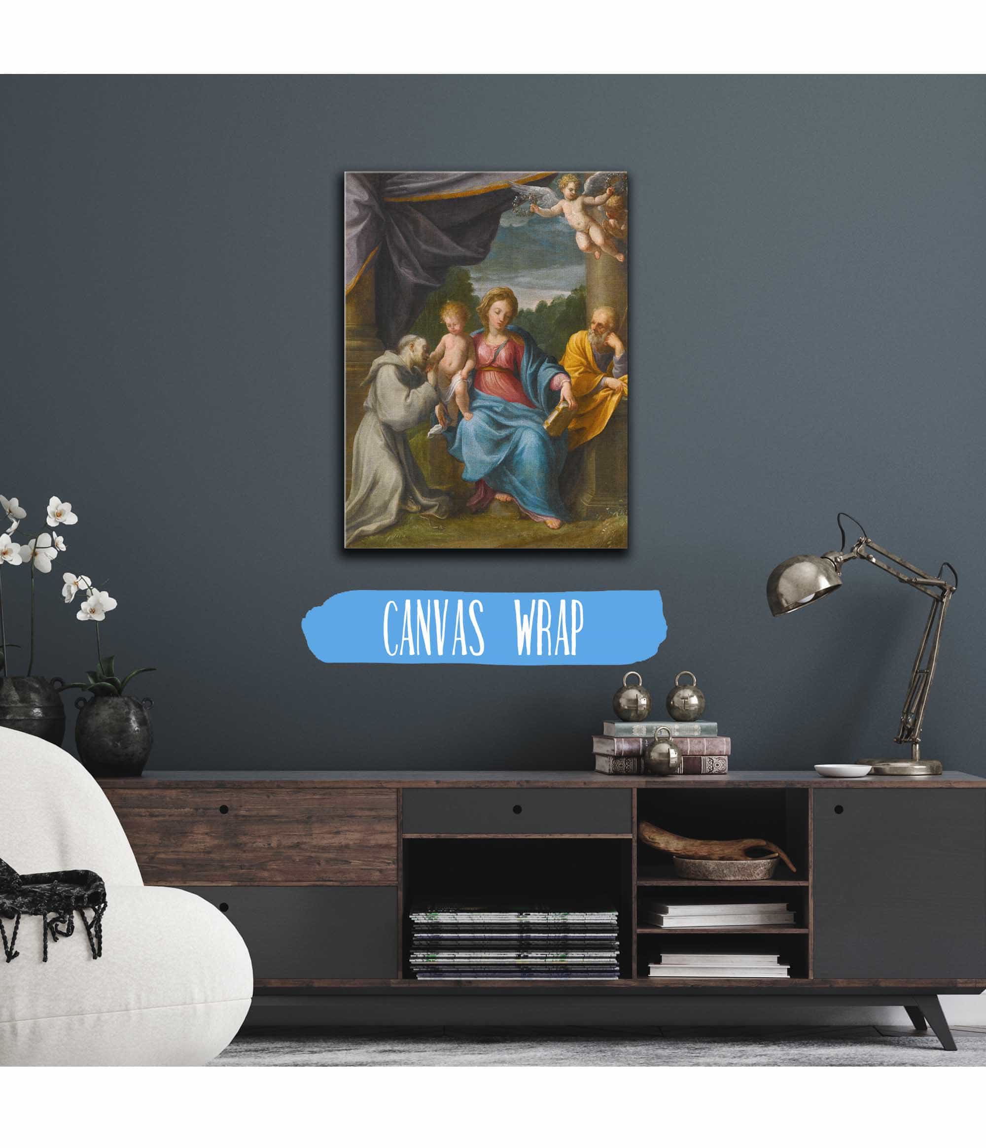Holy Family With Saint Francis by Guido Reni - Image 3