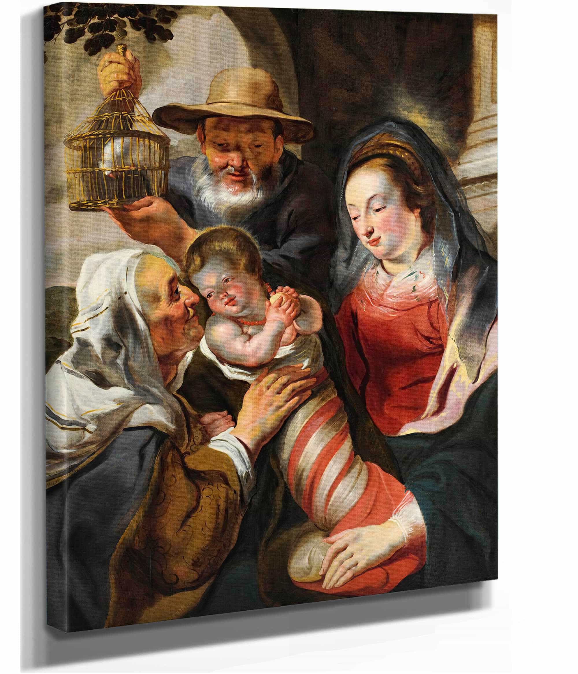 Holy Family With St Anne by Jacob Jordaens - Image 2