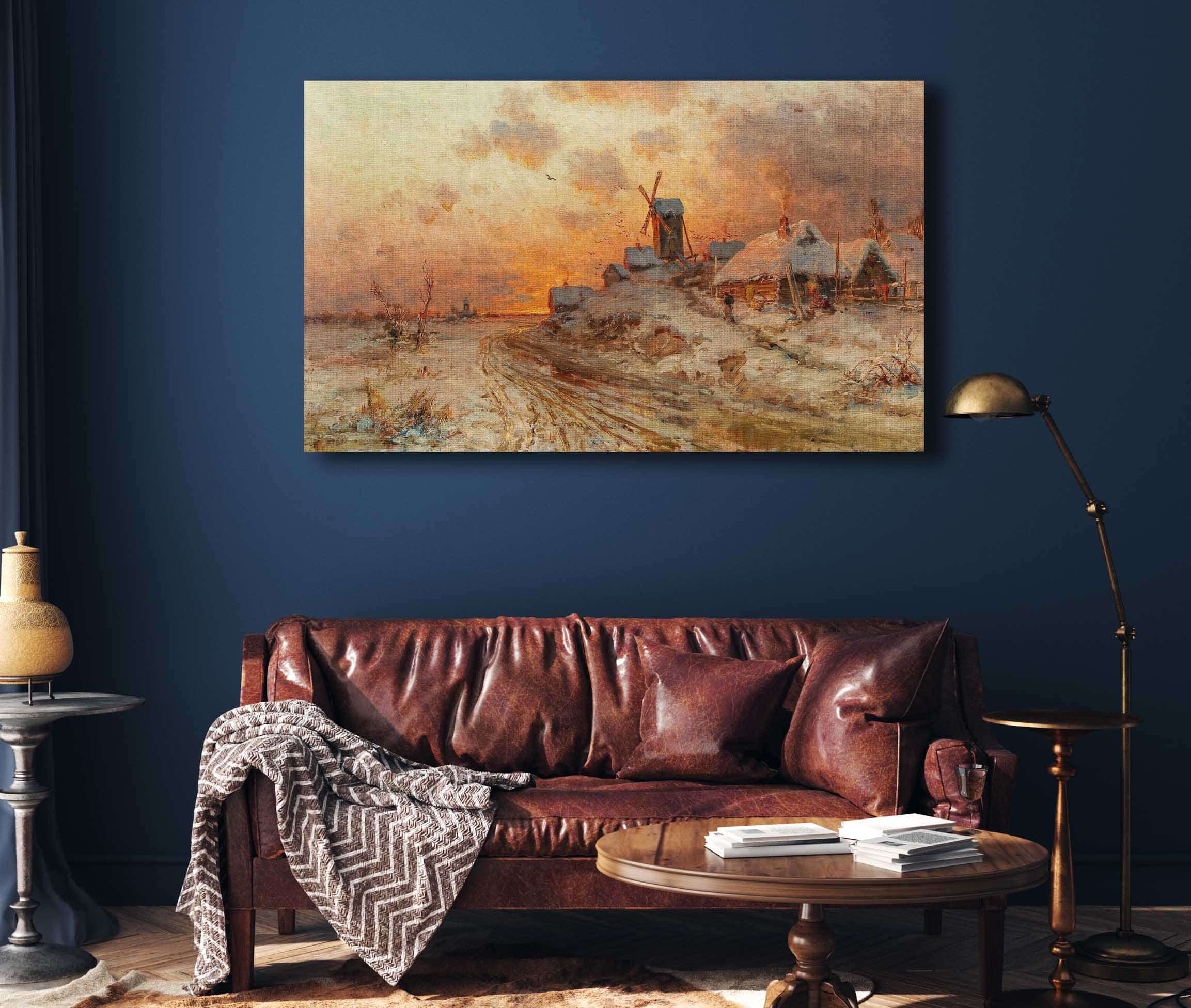 Homecoming At Sunset by Julius Sergius Klever - Image 4