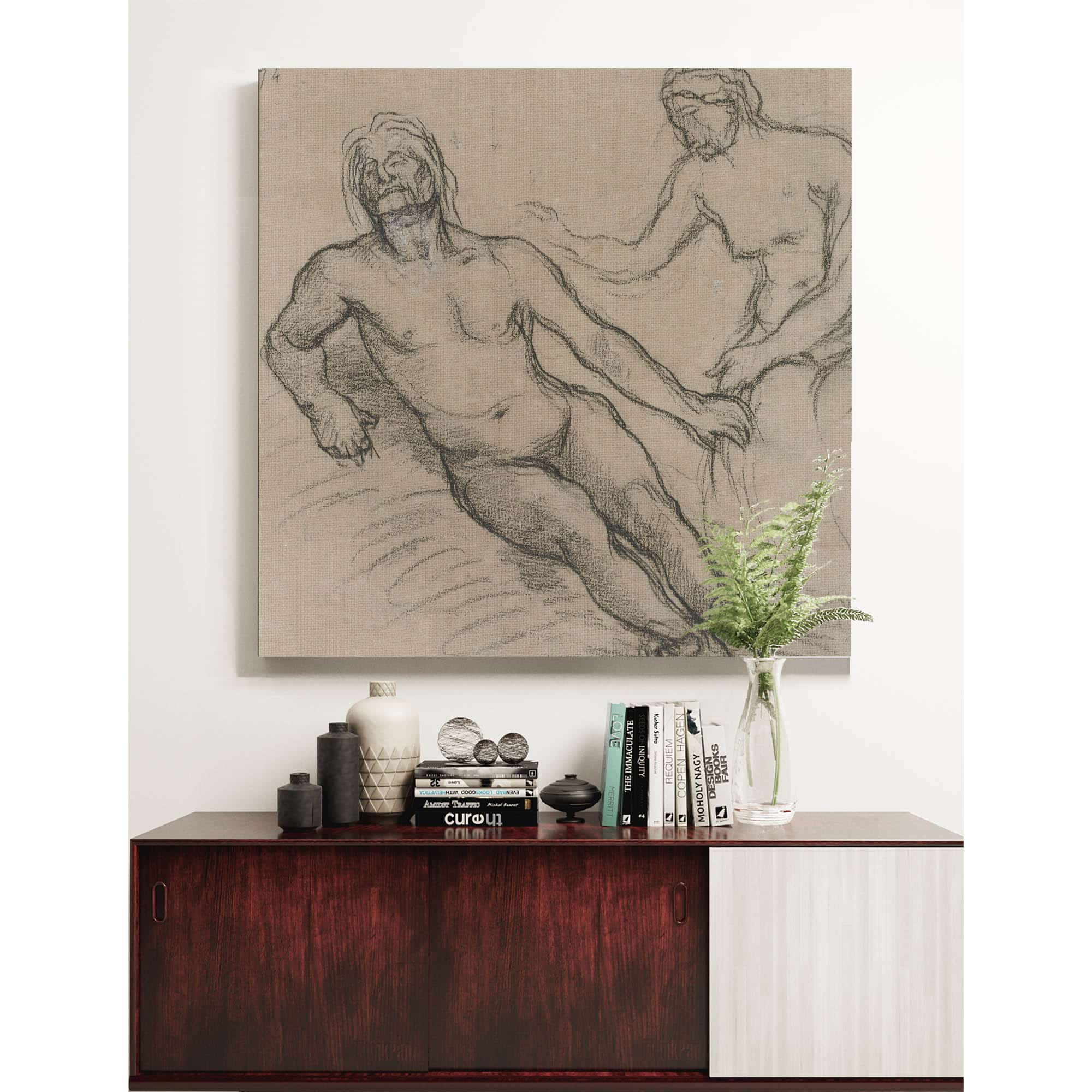 Homme Allonge Par Terre Et Femme Assise Penchee Sur Lui by Pierre Puvis De Chavannes - Image 5