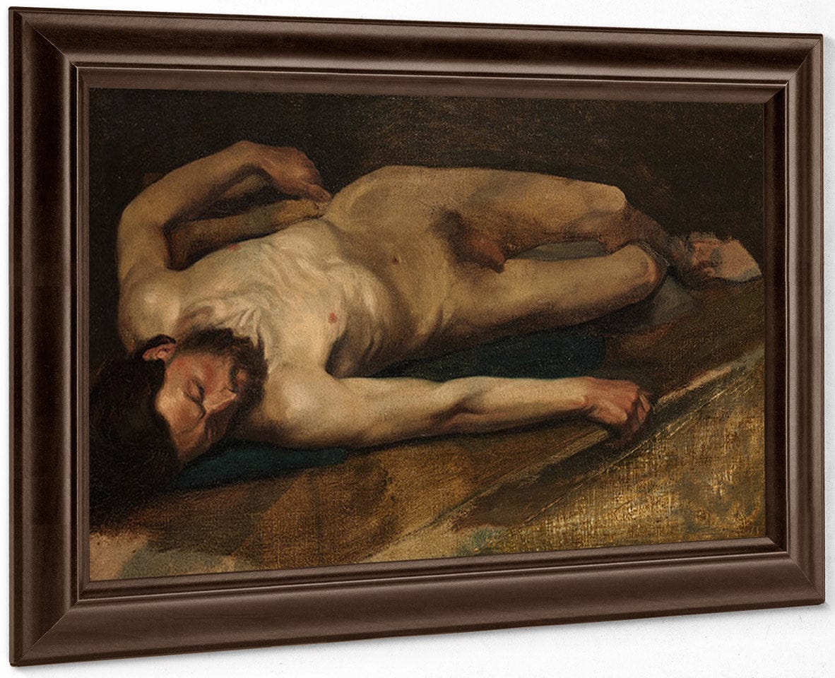 Homme Nu Couche By Edgar Degas - Image 6
