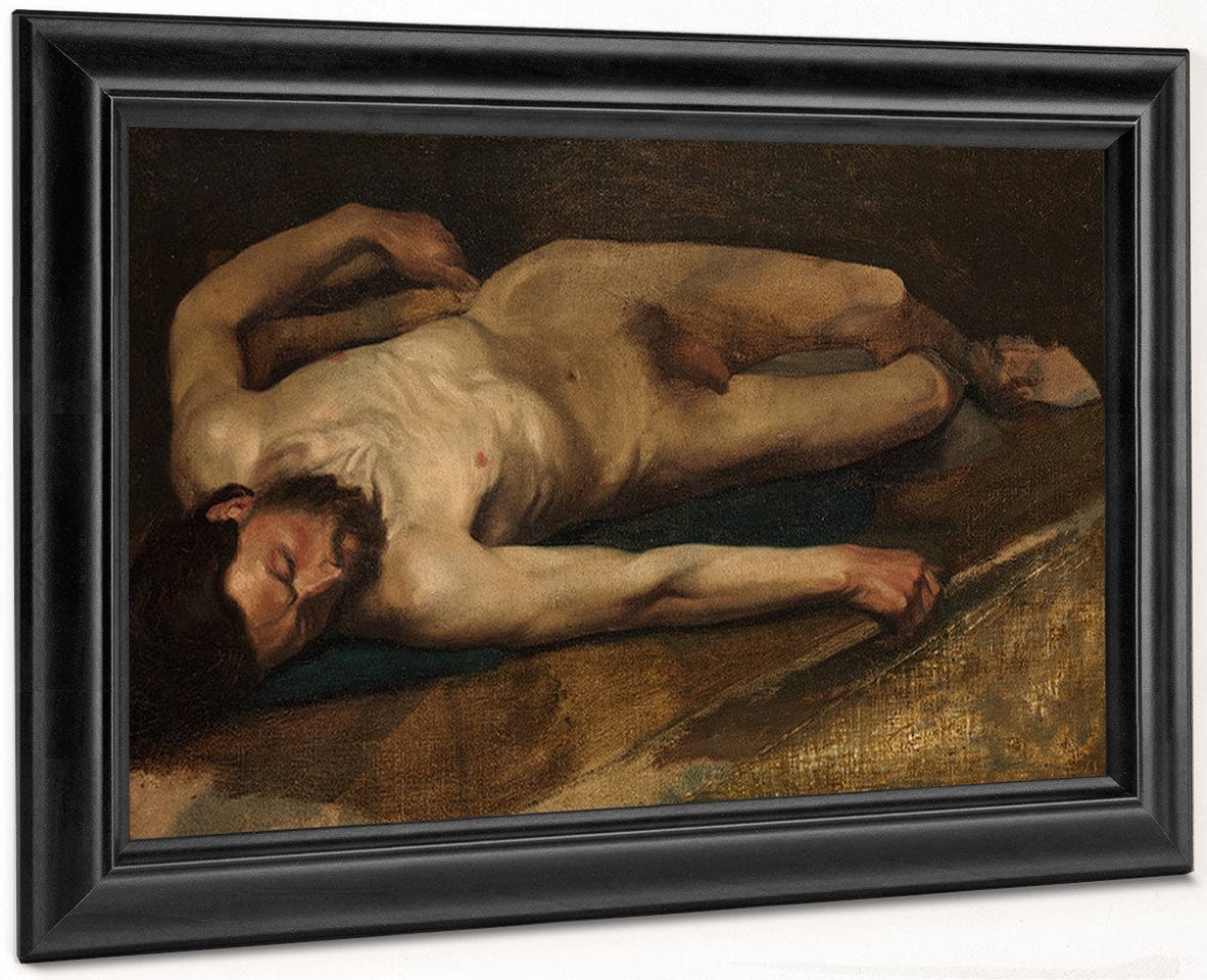 Homme Nu Couche By Edgar Degas - Image 8