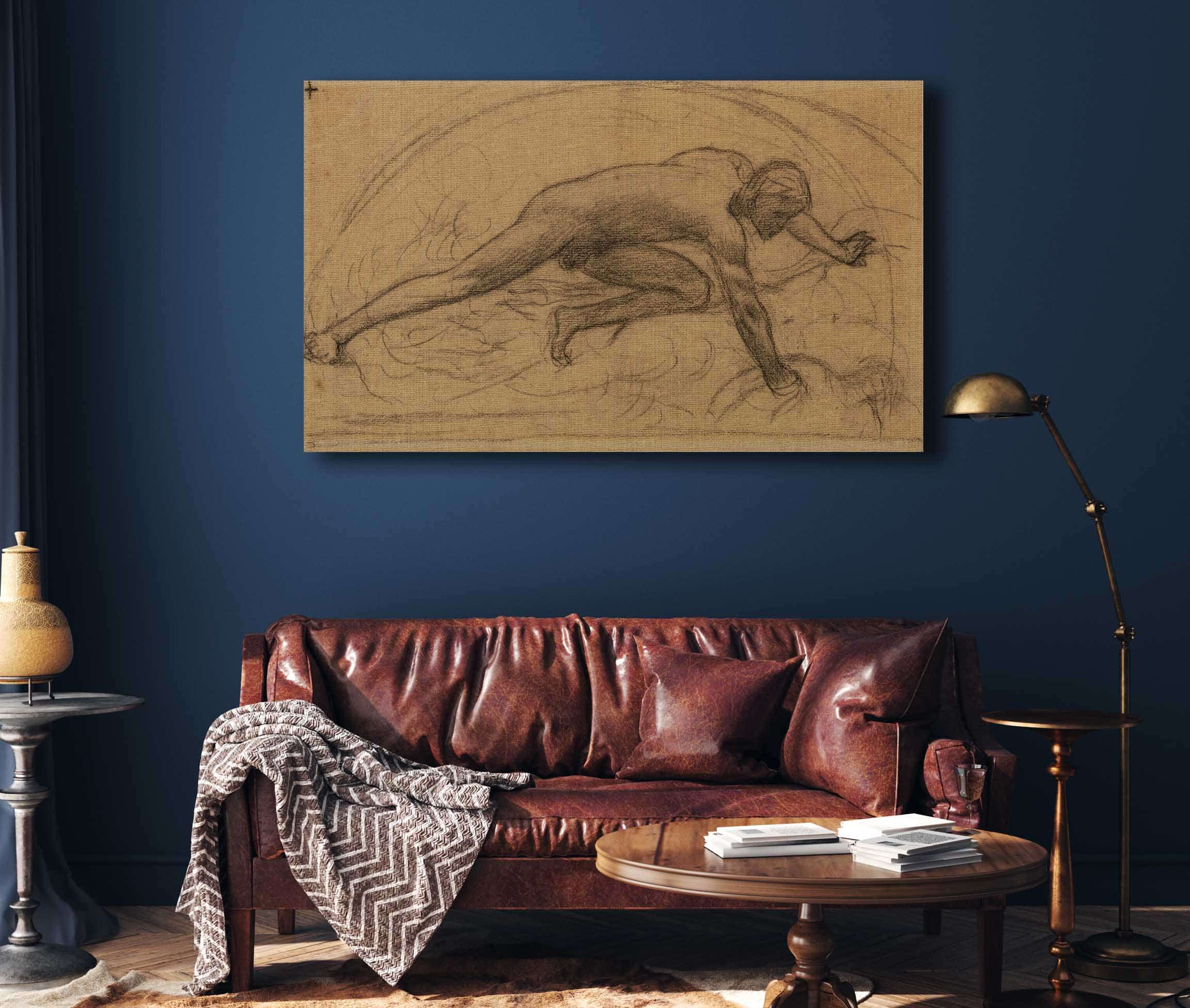 Homme Nu Enferme Dans Un Demi Cercle by Pierre Puvis De Chavannes - Image 4