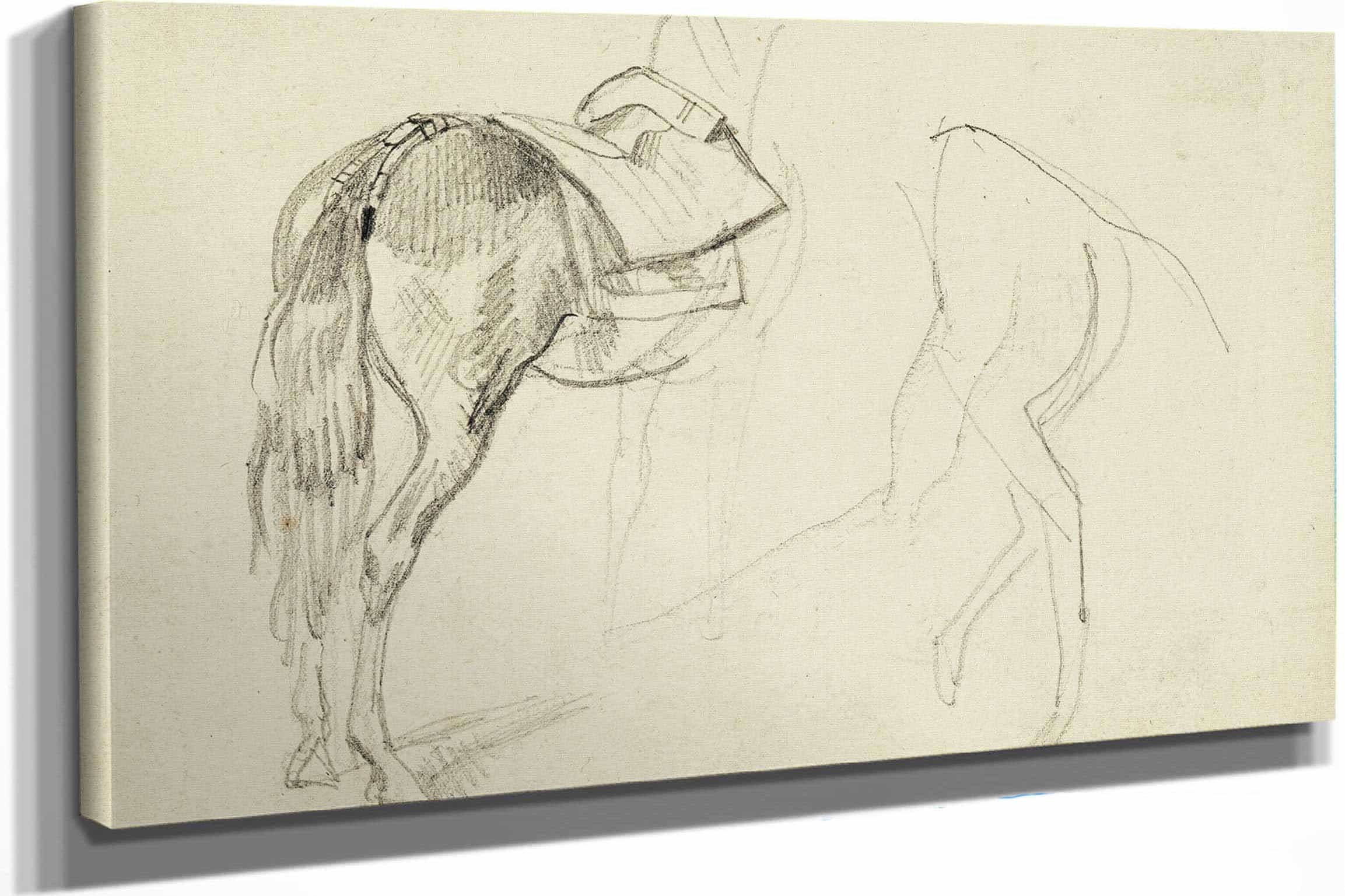 Horse Studies by Theodore Gericault - Image 2