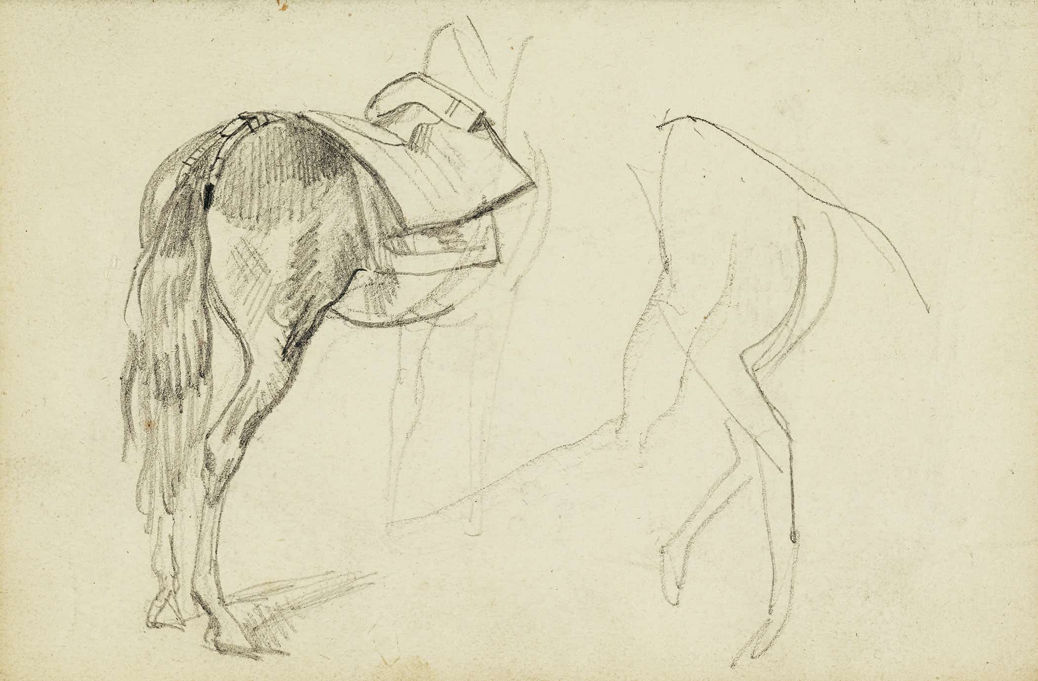 Horse Studies by Theodore Gericault - Image 3