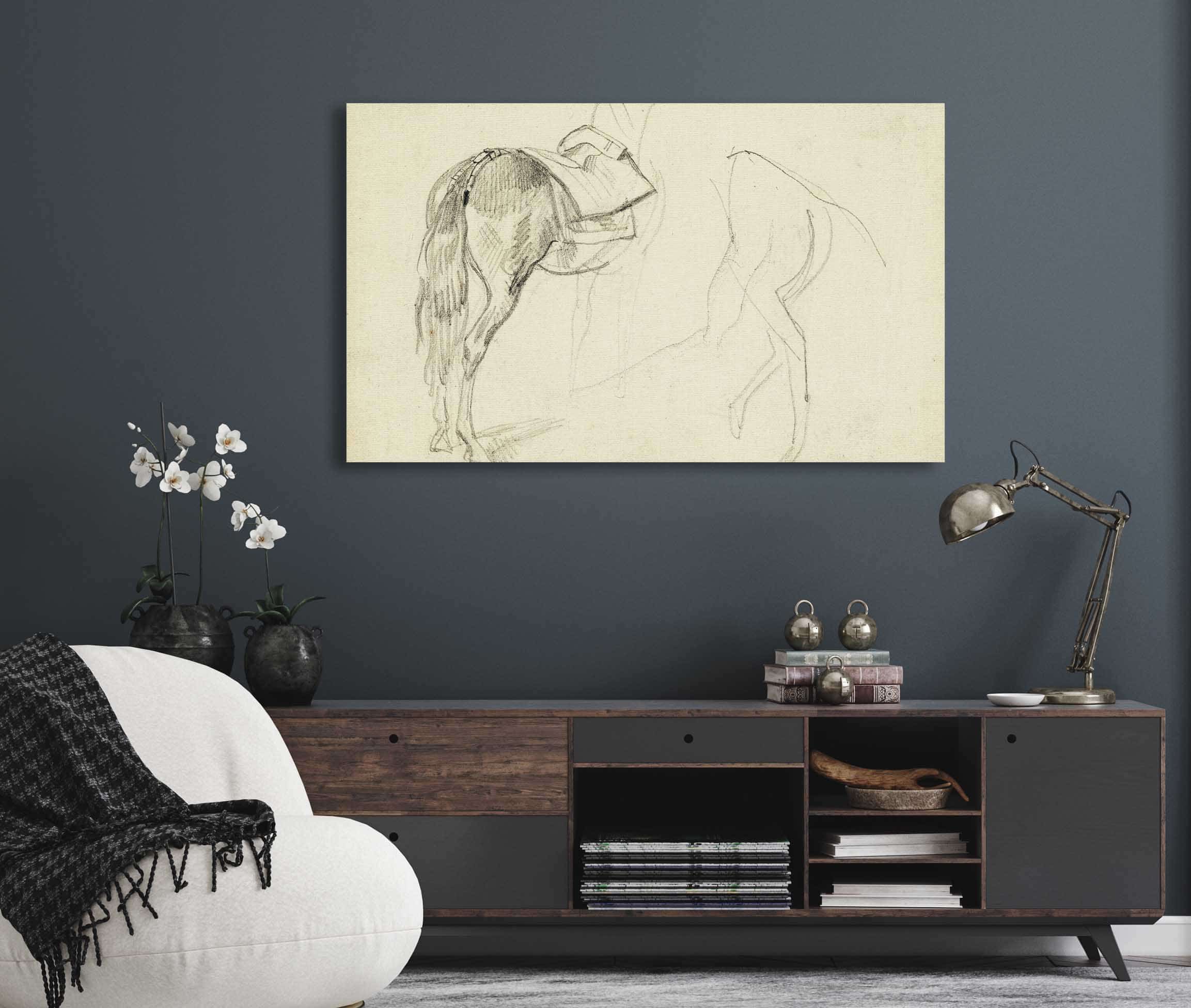 Horse Studies by Theodore Gericault - Image 6