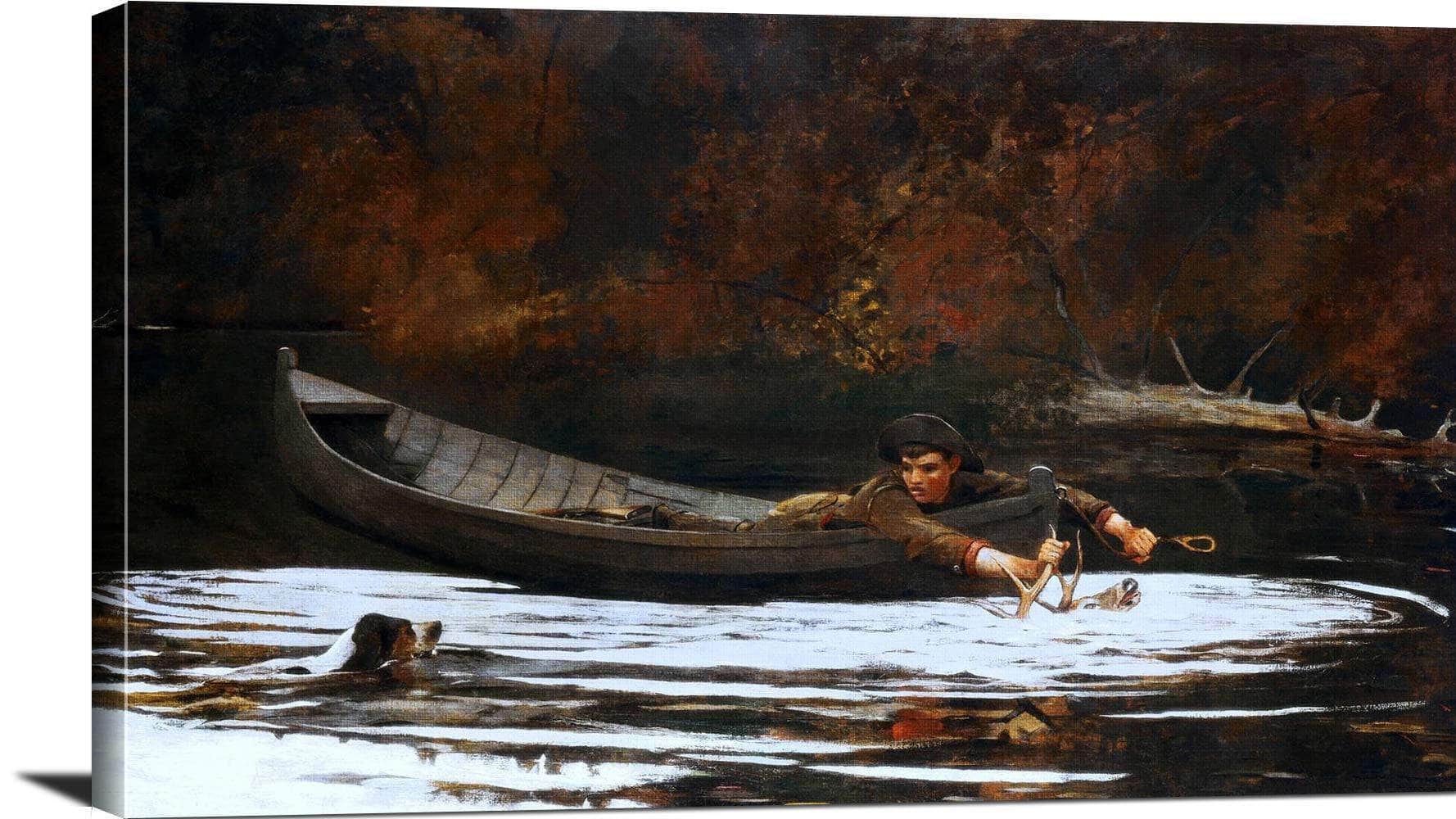 Hound And Hunter Painting Winslow Homer Canvas Art - Image 3