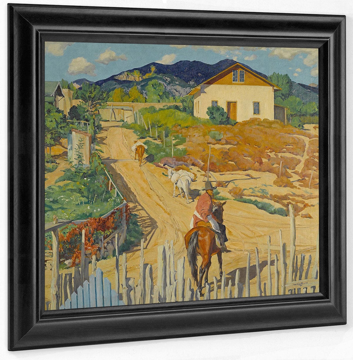 House On A Hill By Walter Ufer - Image 6