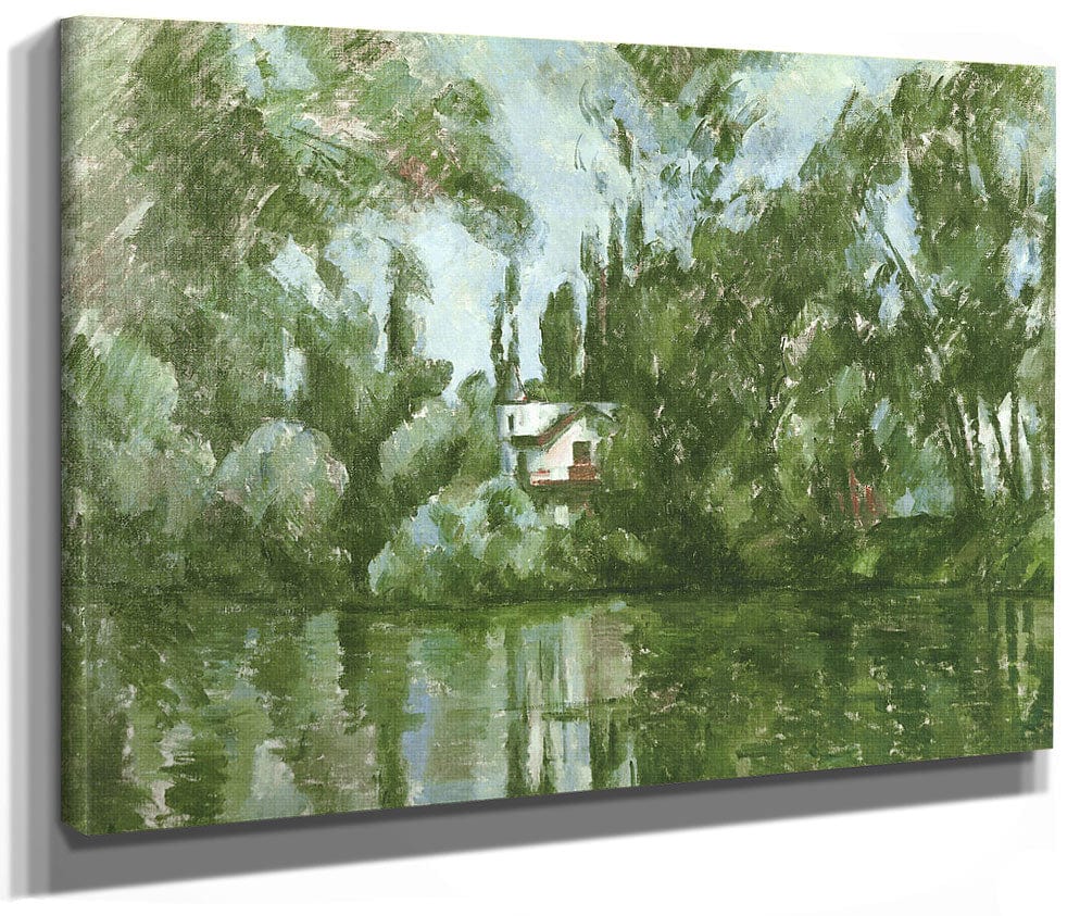 House On The Banks Of The Marne By Paul Cezanne