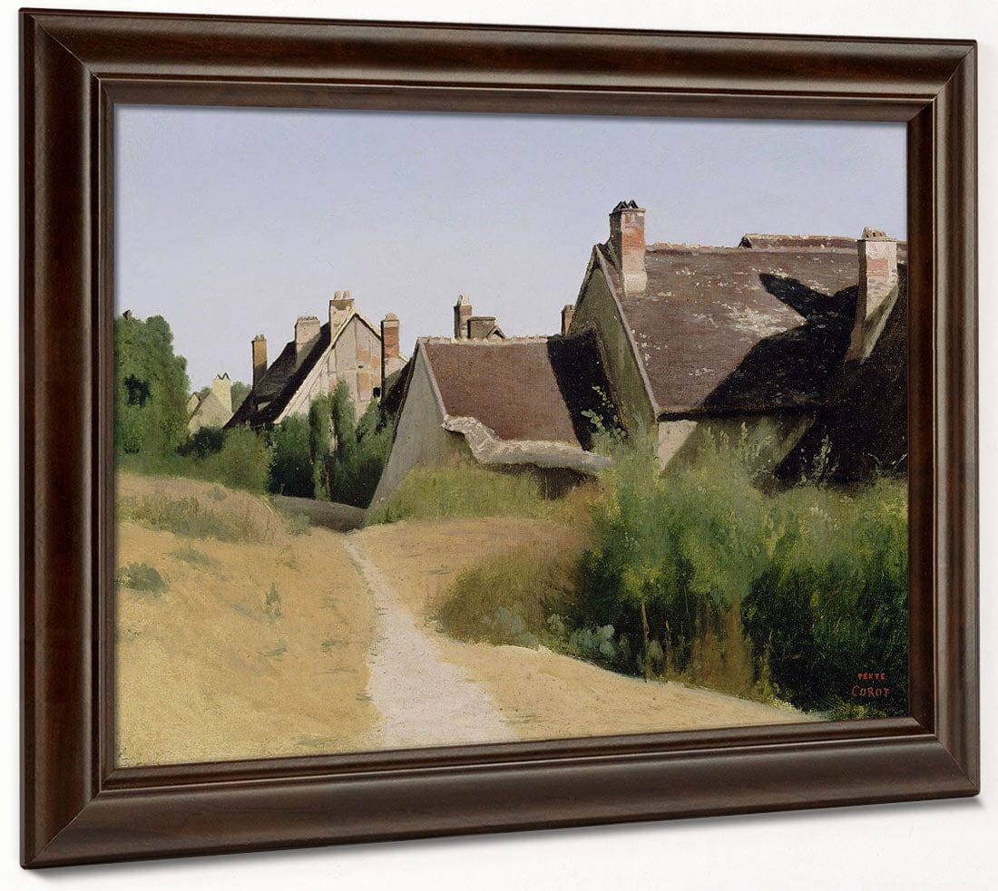 Houses Near Orleans (Maisons Aux Environs D'orleans) By Jean Baptiste Camille Corot - Image 4