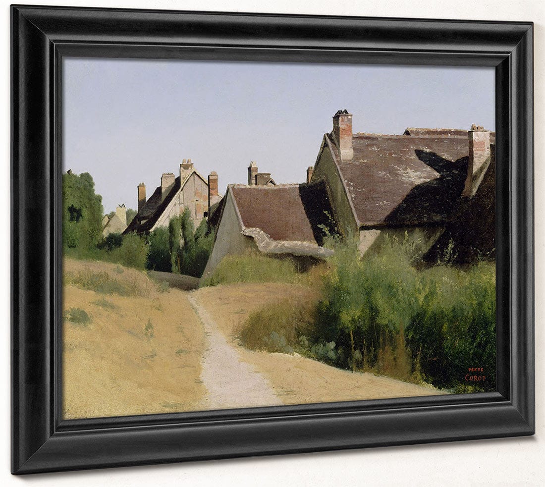 Houses Near Orleans (Maisons Aux Environs D'orleans) By Jean Baptiste Camille Corot - Image 6