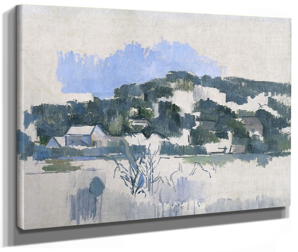Houses On The Hill By Paul Cezanne