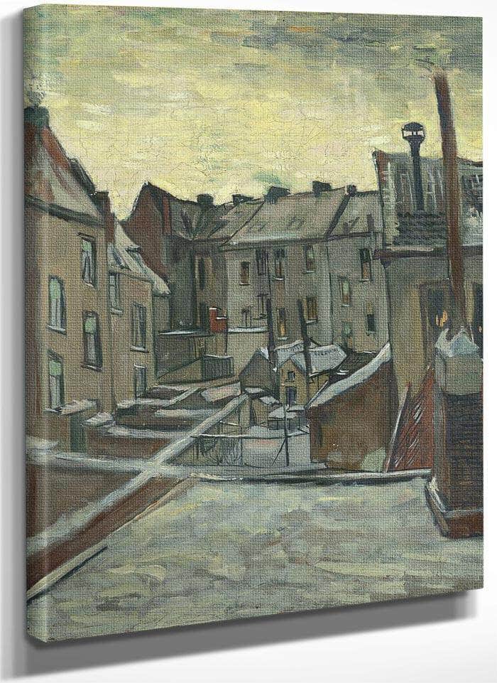 Houses Seen From The Back By Vincent Van Gogh