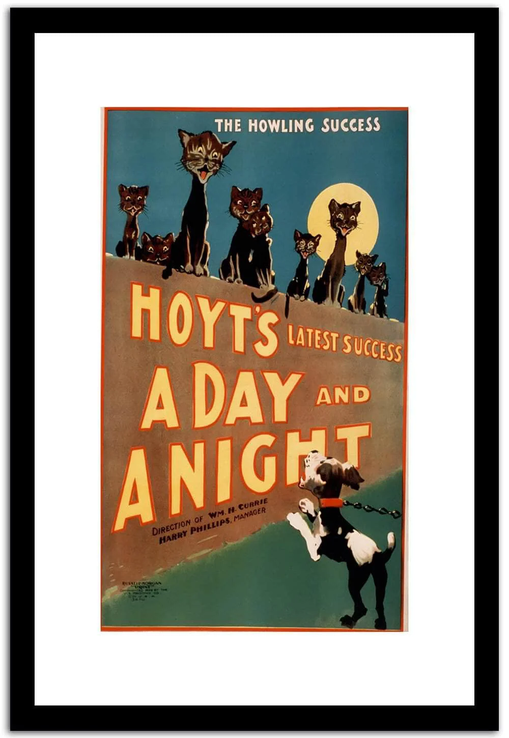 Hoyts A Day A Night Vintage Poster