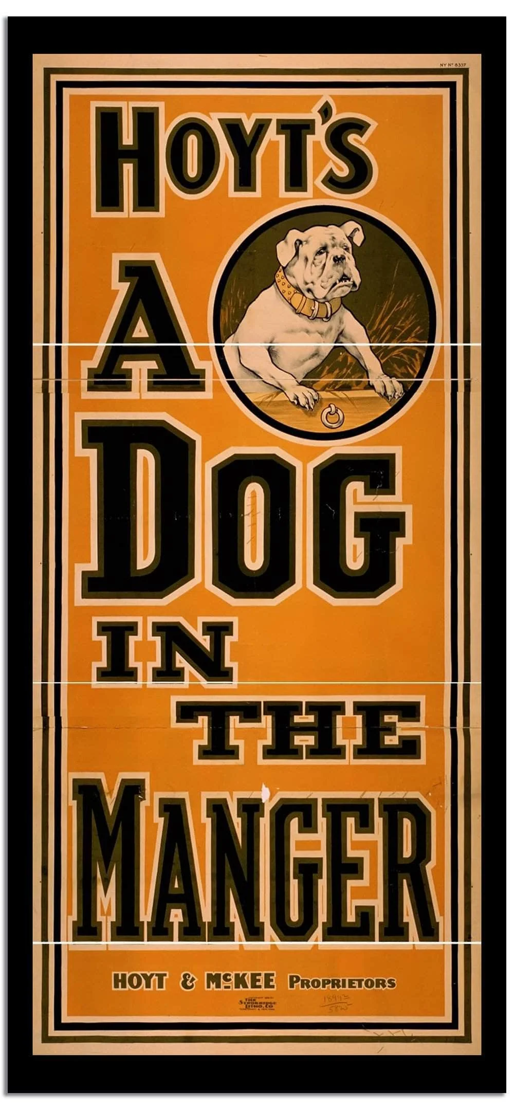 Hoyts A Dog In The Manger Vintage Movie Poster - Image 2
