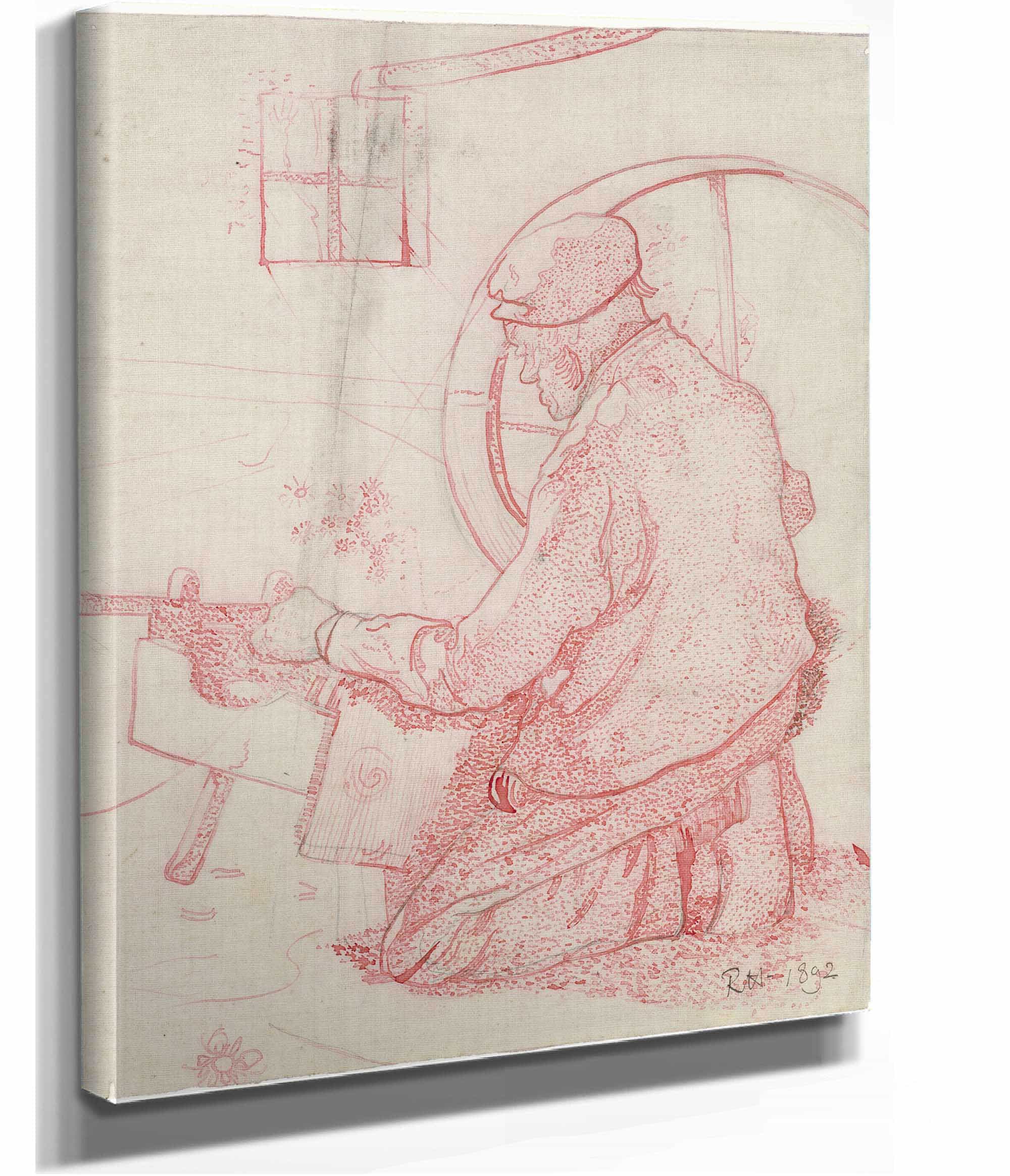 Huiswever Uit Laren by Richard Nicolaus Roland Holst - Image 2