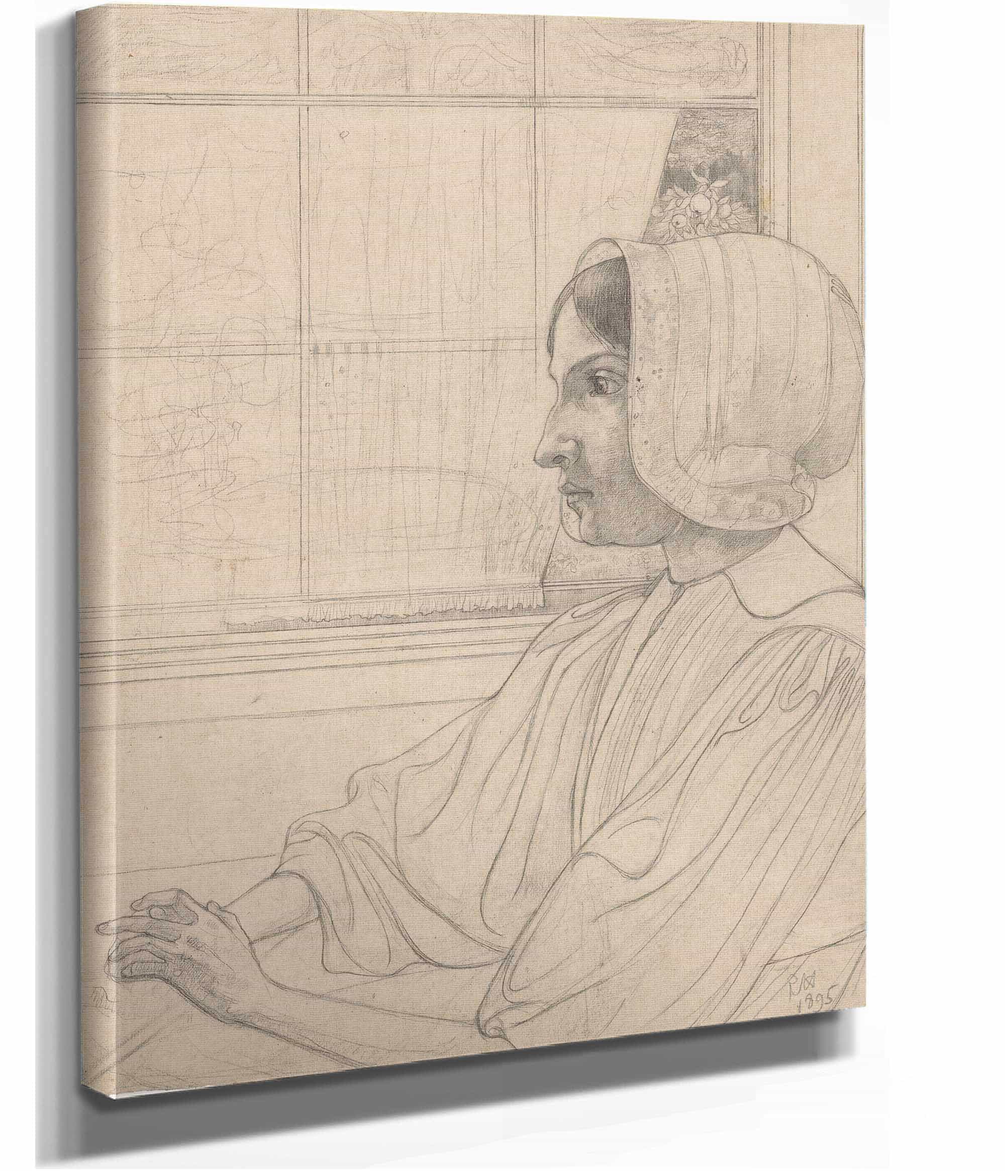 Huizer Meisje Van Opzij Voor Een Raam by Richard Nicolaus Roland Holst - Image 2