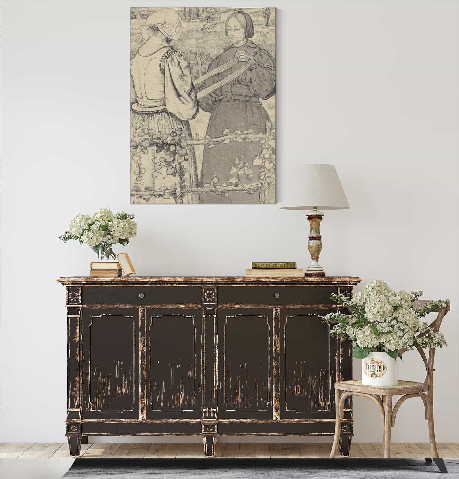 Huizer Meisjes Die Garen Winden by Richard Nicolaus Roland Holst - Image 8