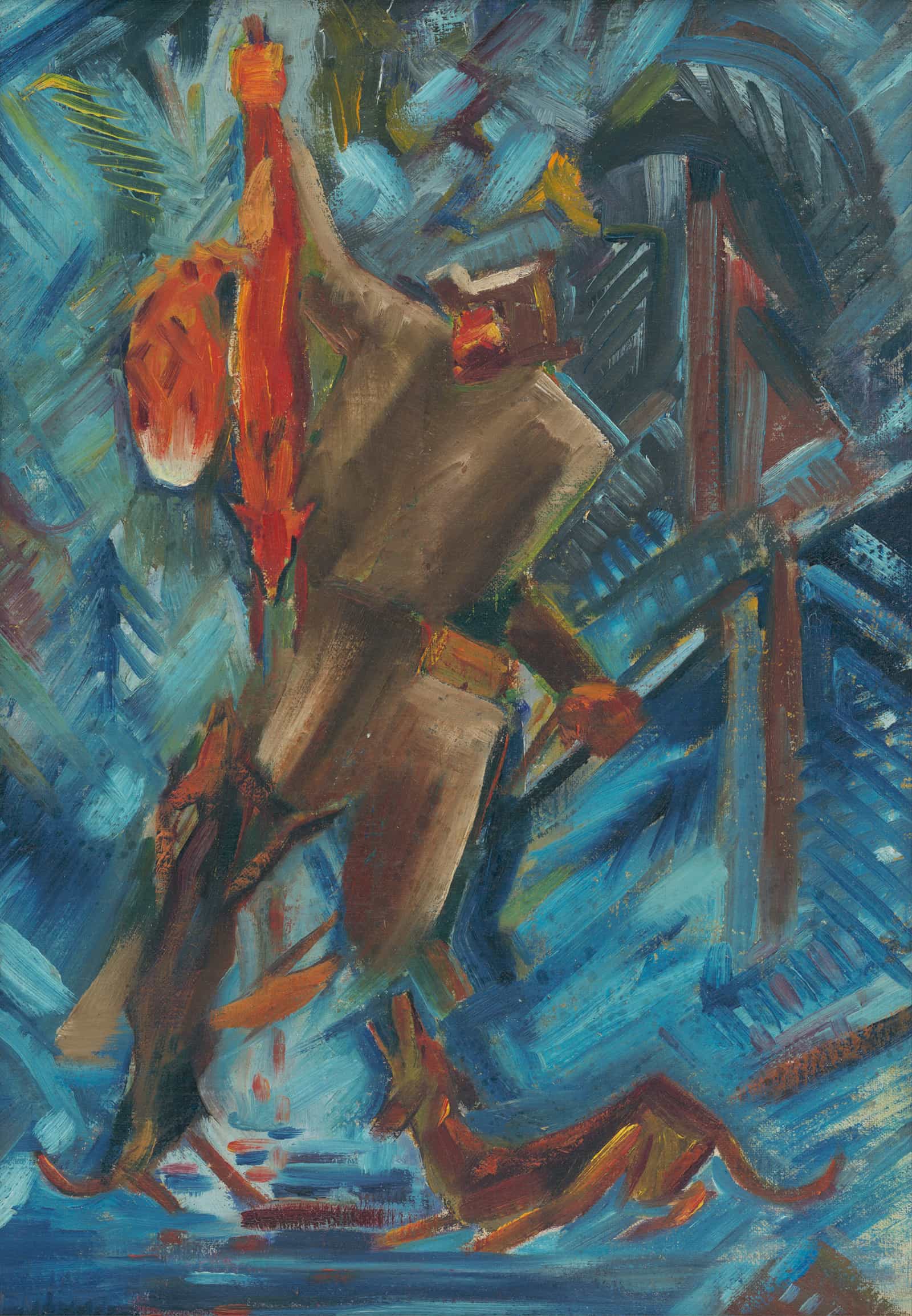 Hunter With A Fox In His Hand by Arnold Peter Weisz Kubincan - Image 2
